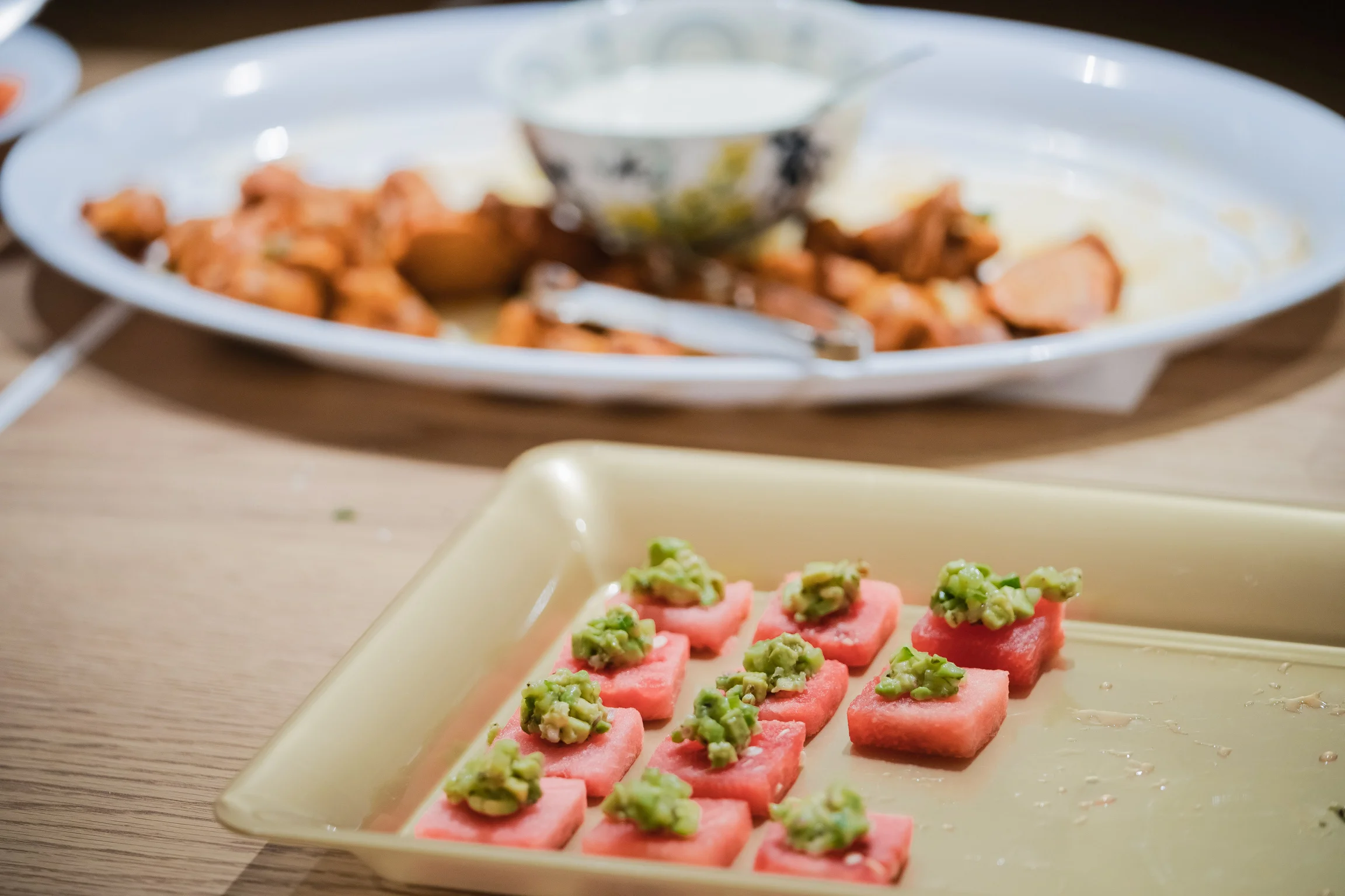 Creating Your Life on Purpose Event- Watermelon avocado bites