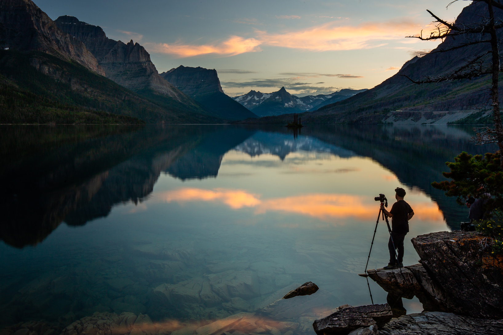 St. Mary's Lake and Wild Goose Island