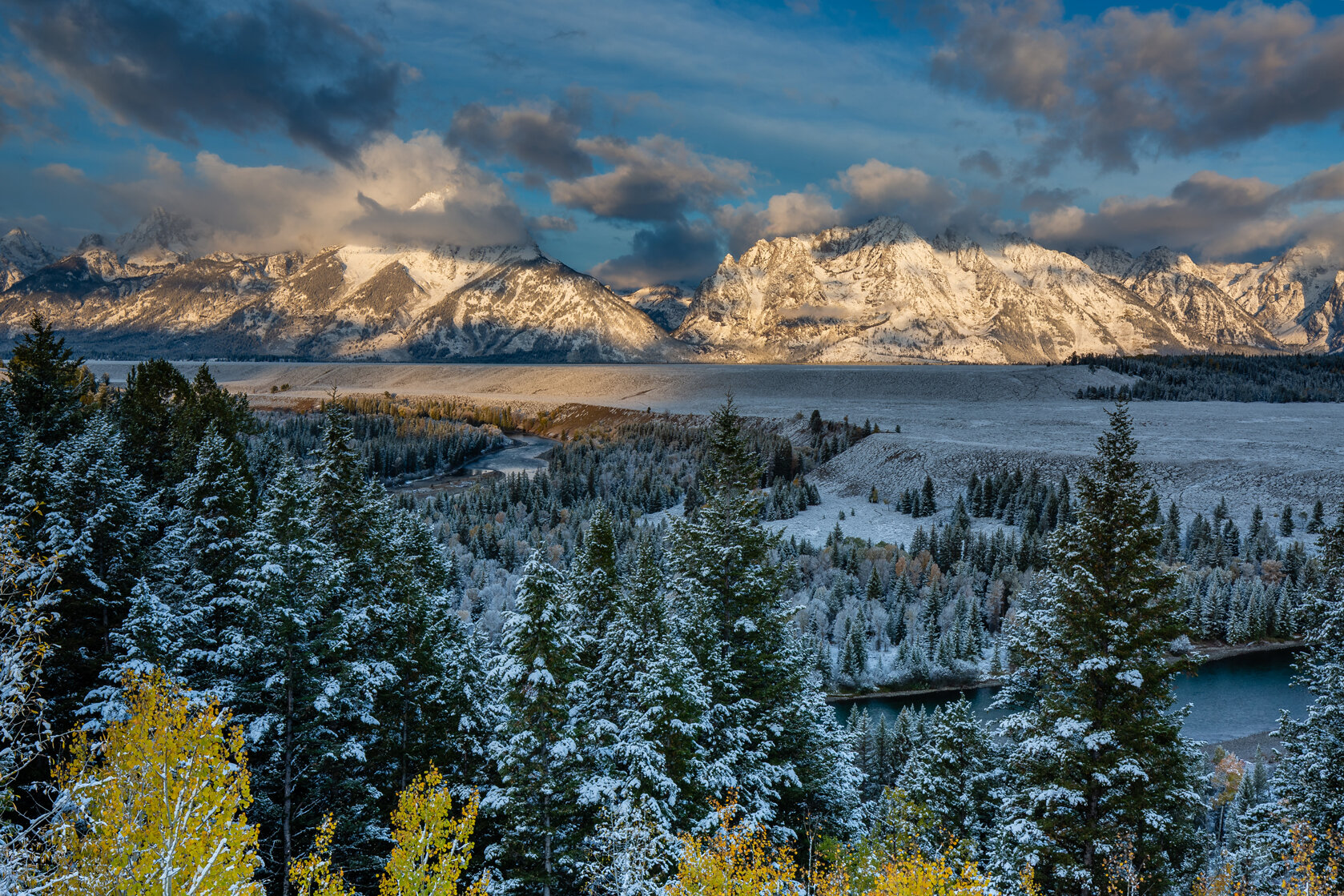 First Snow on the Tetons