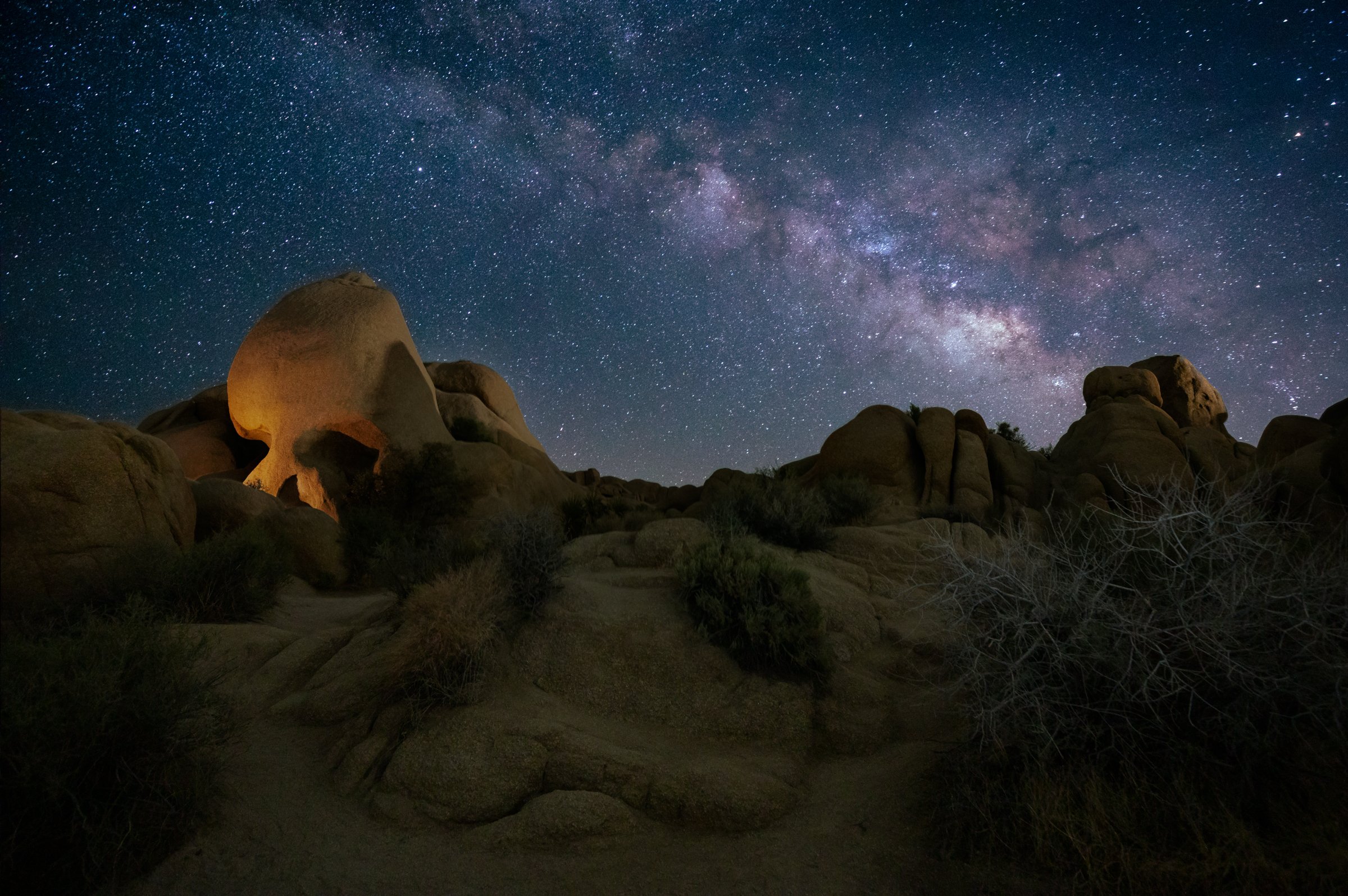 Skull Rock and the Milky Way