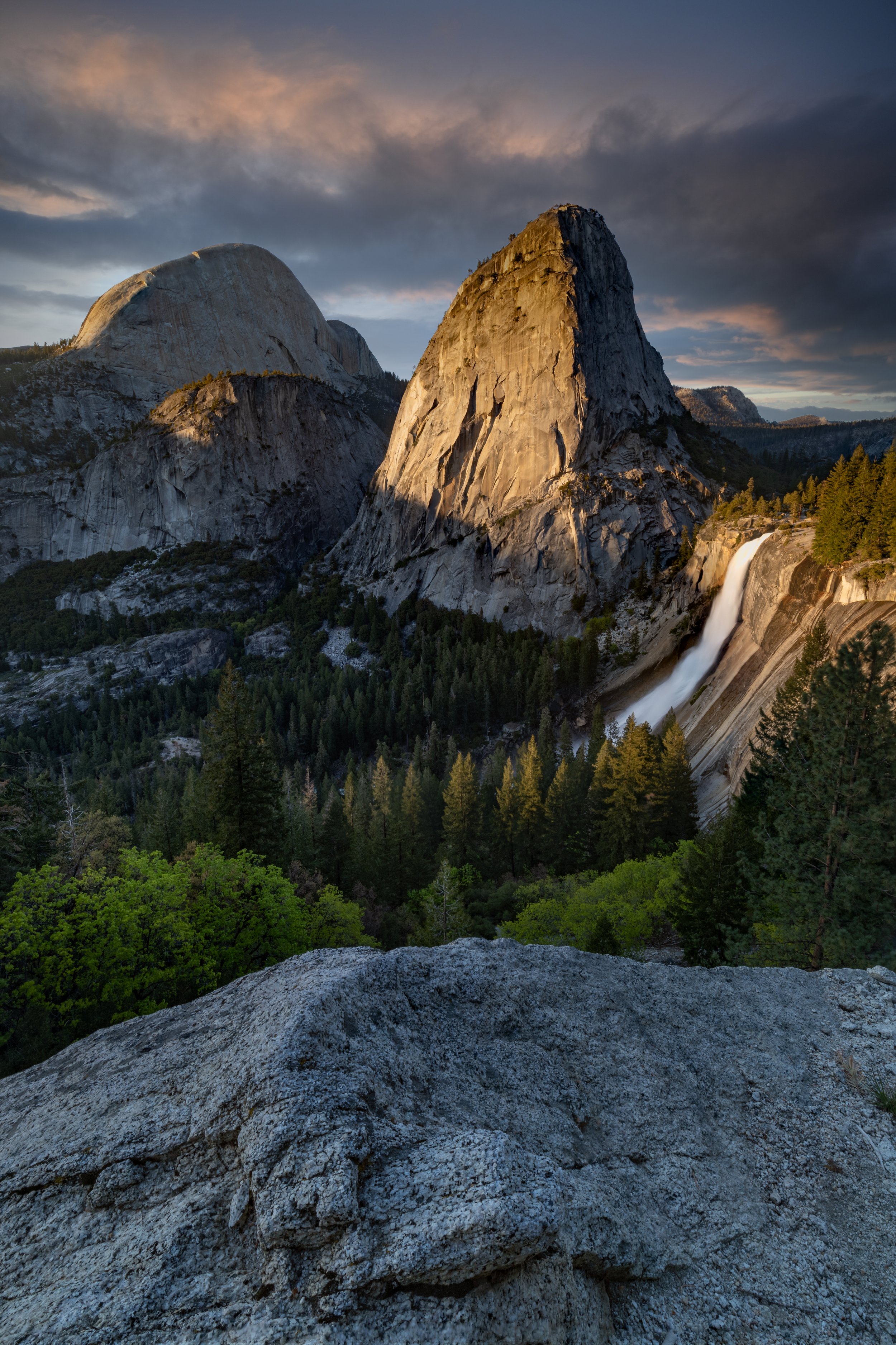 Nevada Falls and Liberty Cap