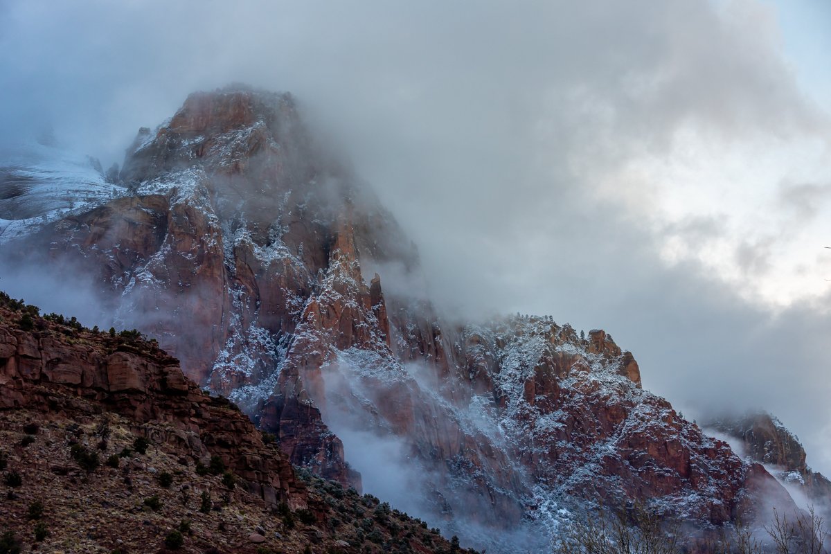 A Clearing Desert Snowstorm #1