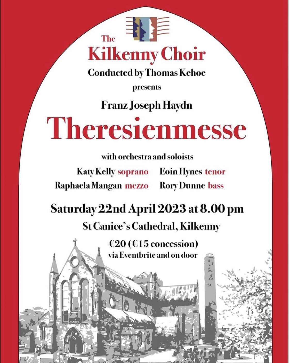 Really looking forward to this concert on Saturday in the beautiful St. Canice&rsquo;s Cathedral, Kilkenny. 

This will mark my second time performing as soloist at this Cathedral. Previous performance Handel&rsquo;s &lsquo;Messiah&rsquo;

Beautiful 