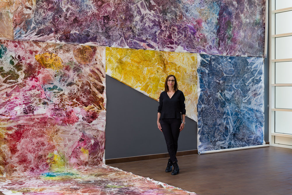 Rotem Reshef with "Time Traveler: Part II, Compass", California Lutheran University, Thousand Oaks, California (2018)