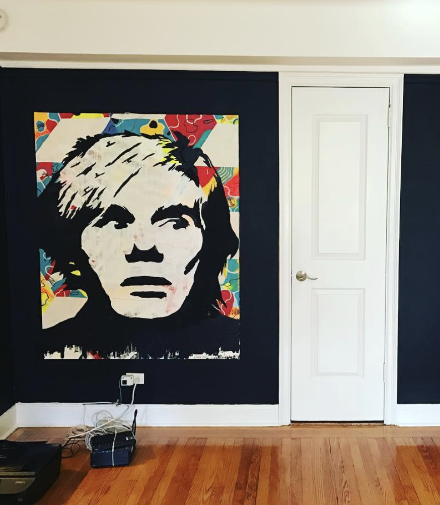 ThankYouX painting of Andy Warhol