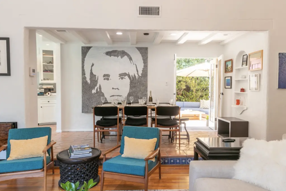 David told me, "Your kitchen should be all white, with white quartz countertops, and you should definitely have black velvet fabric on your midcentury modern Danish chairs." He was right!