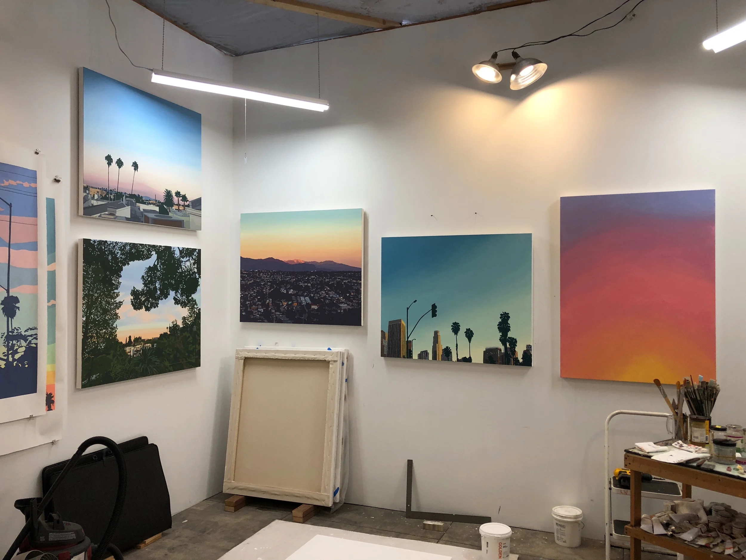 Inside Lindsey Warren’s L.A. studio, 2019