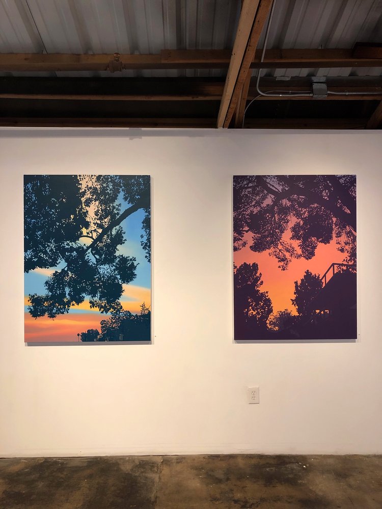 ‘Front Yard’ and ‘Back Yard’ - oil on canvas, 48”x36”