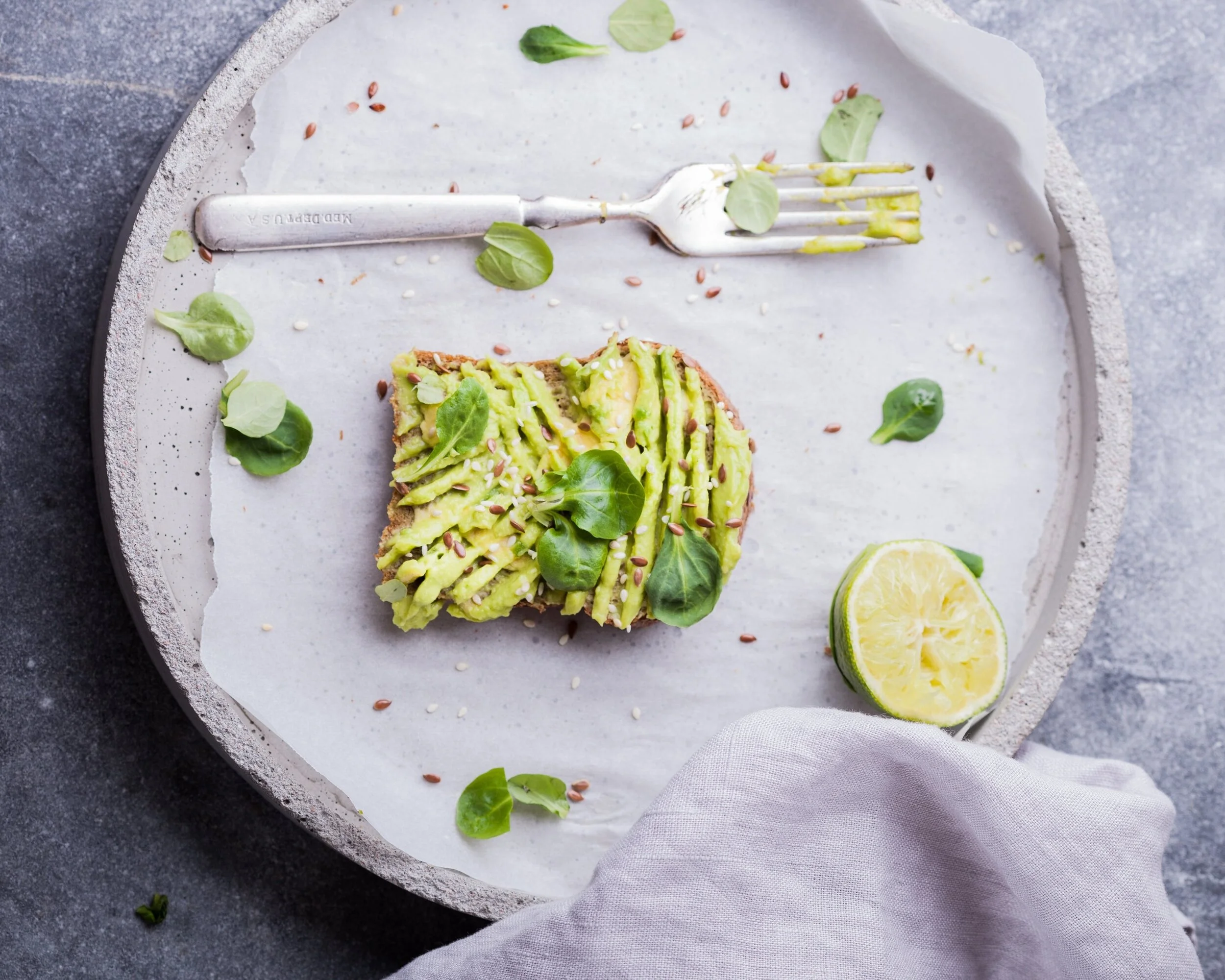Fats have gotten a bad rap. Healthy fats have many health benefits in moderation. Add a little healthy fat like avocado to each meal.