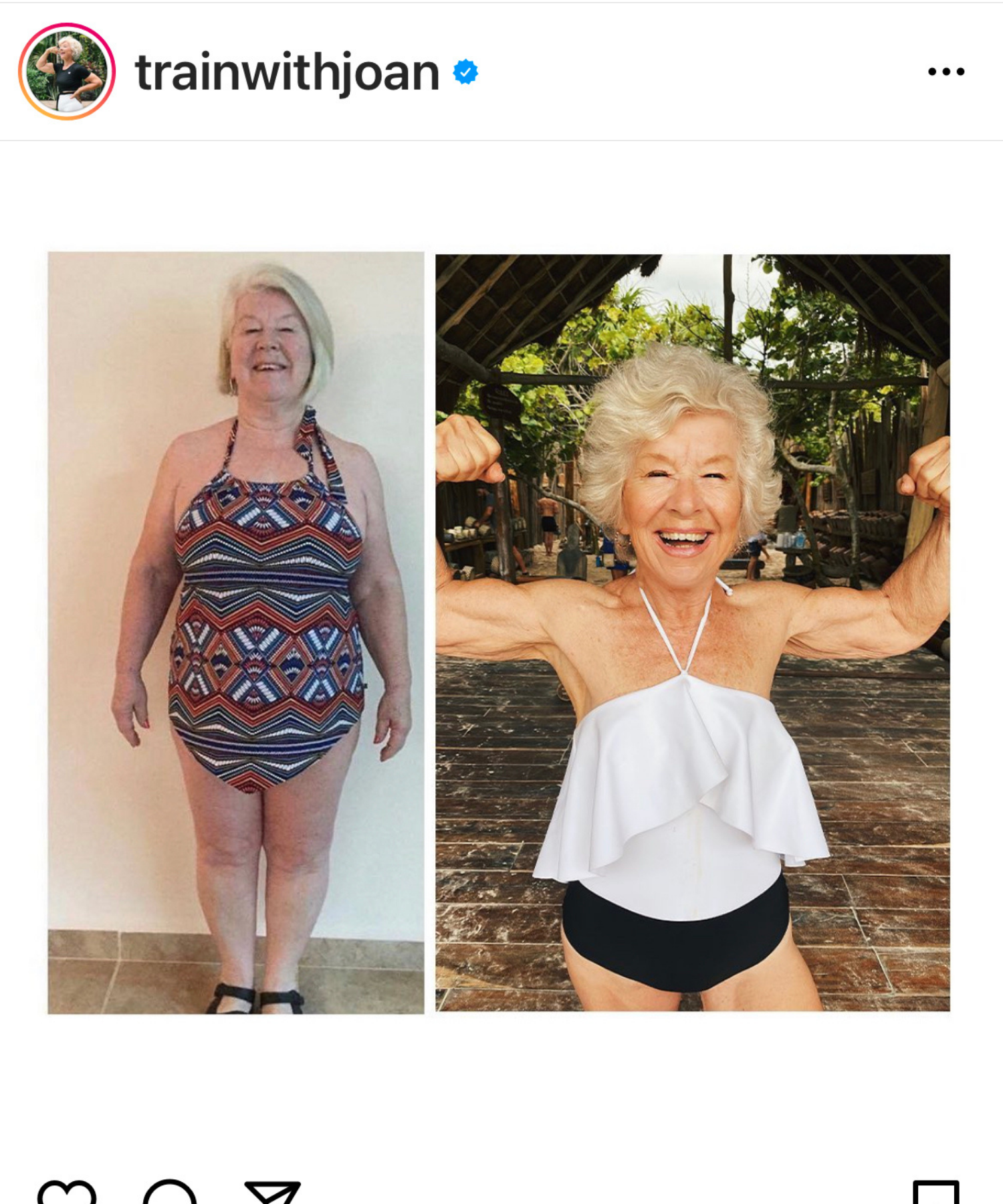 Joan McDonald is proof that you are never too old to get in shape. This 74-year-old is an Instagram sensation with over 1 million followers!
