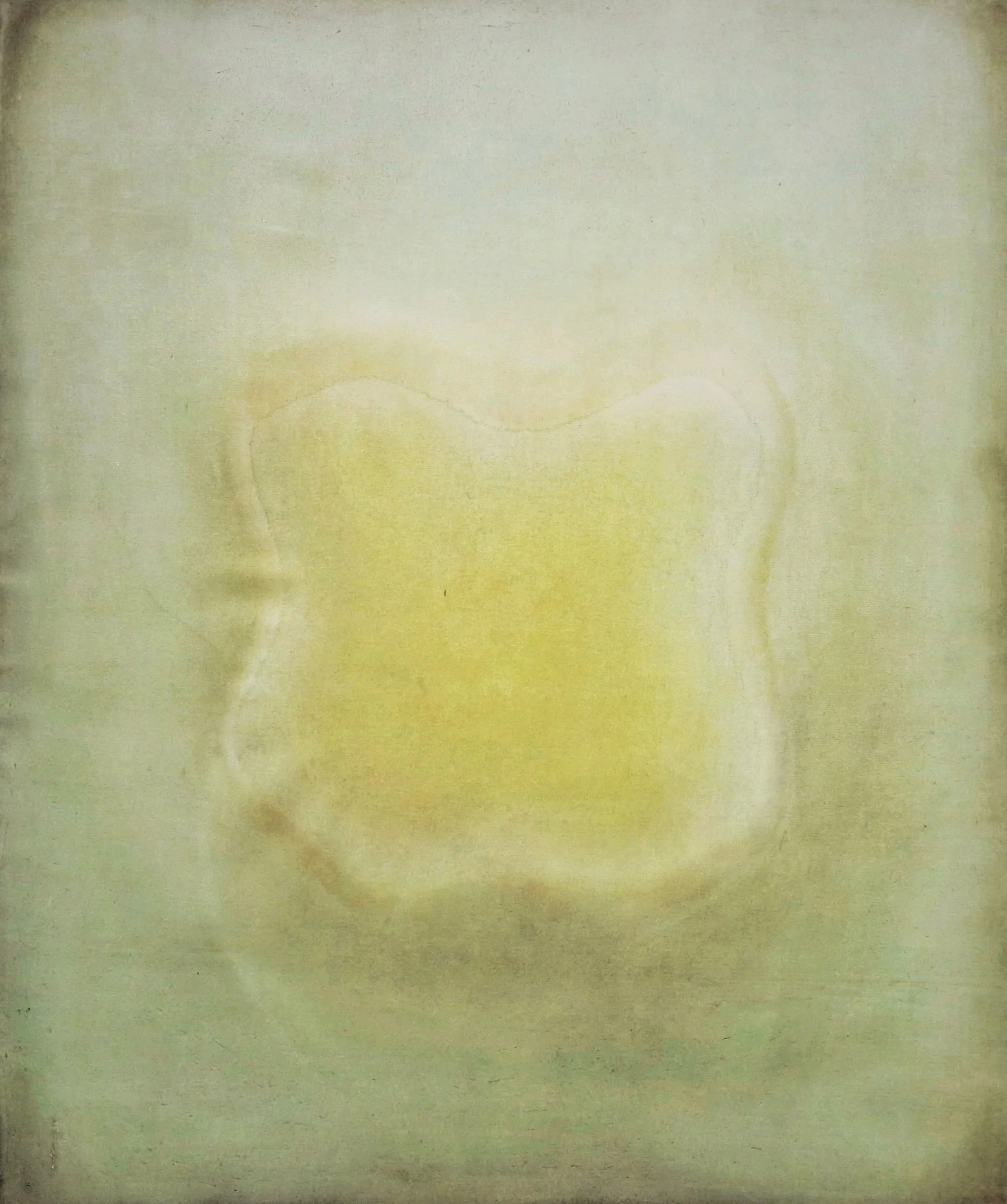 Gotthard Graubner (1930–2013) Untitled , 1970 Oil and Acrylic on Nylon over Foam on Canvas 21.7 x 18.1 x 3.9 in. (55 x 46 x 10 cm.)