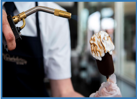Baked Alaska Pop at The Constellation Ice Cream