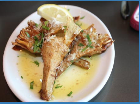 Crispy Artichokes at Under The Cork Tree