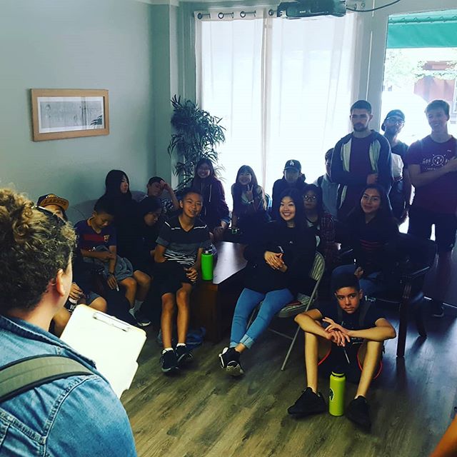 Working alongside our YWAM Mission Adventures Program today doing evangelism with a high school group from LA.