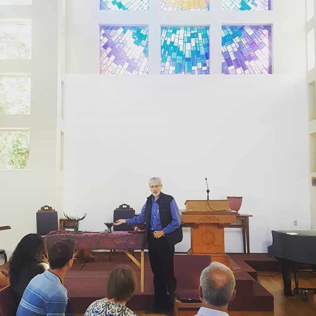 Engaging worldview discussion today at the Unitarian Universalist church for our Temple Talk.