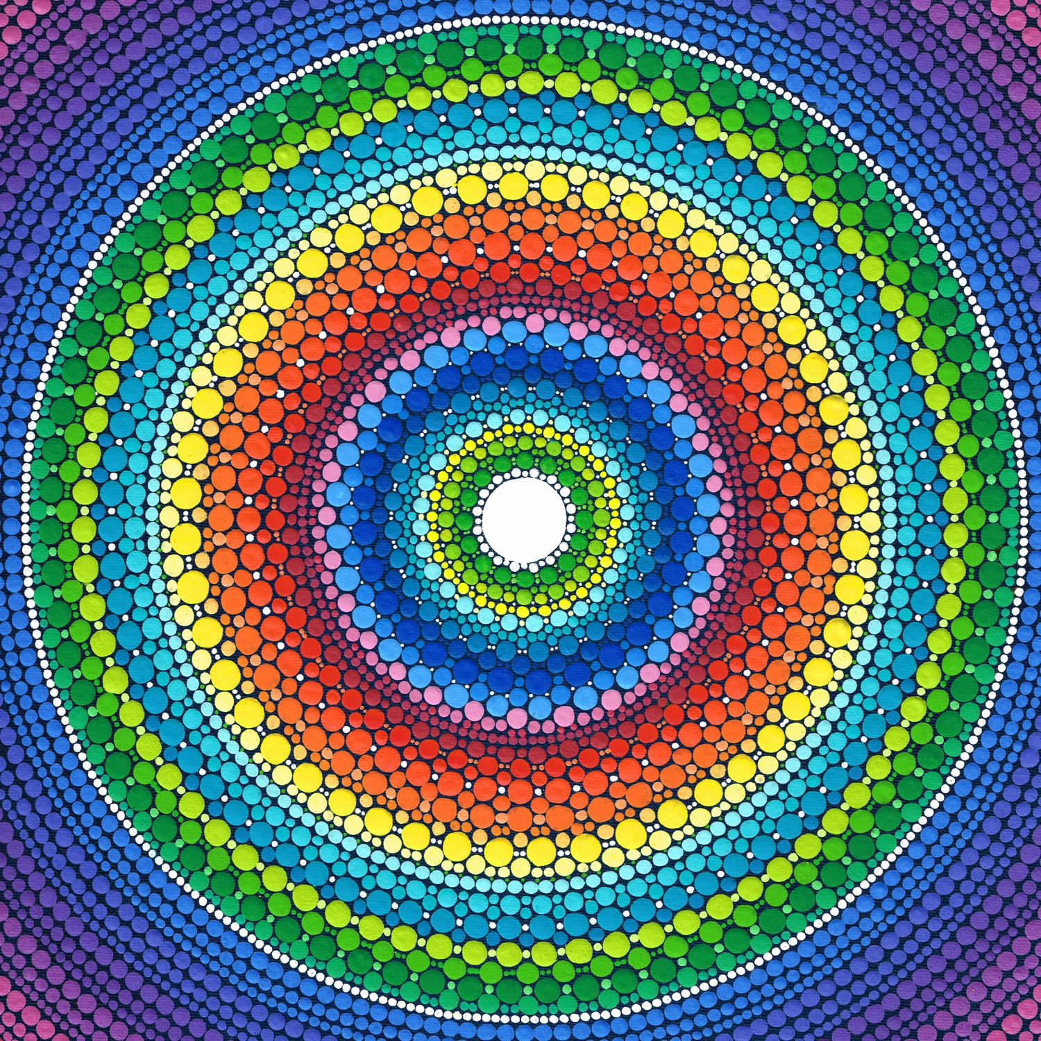 Happy Rainbow Mandala
