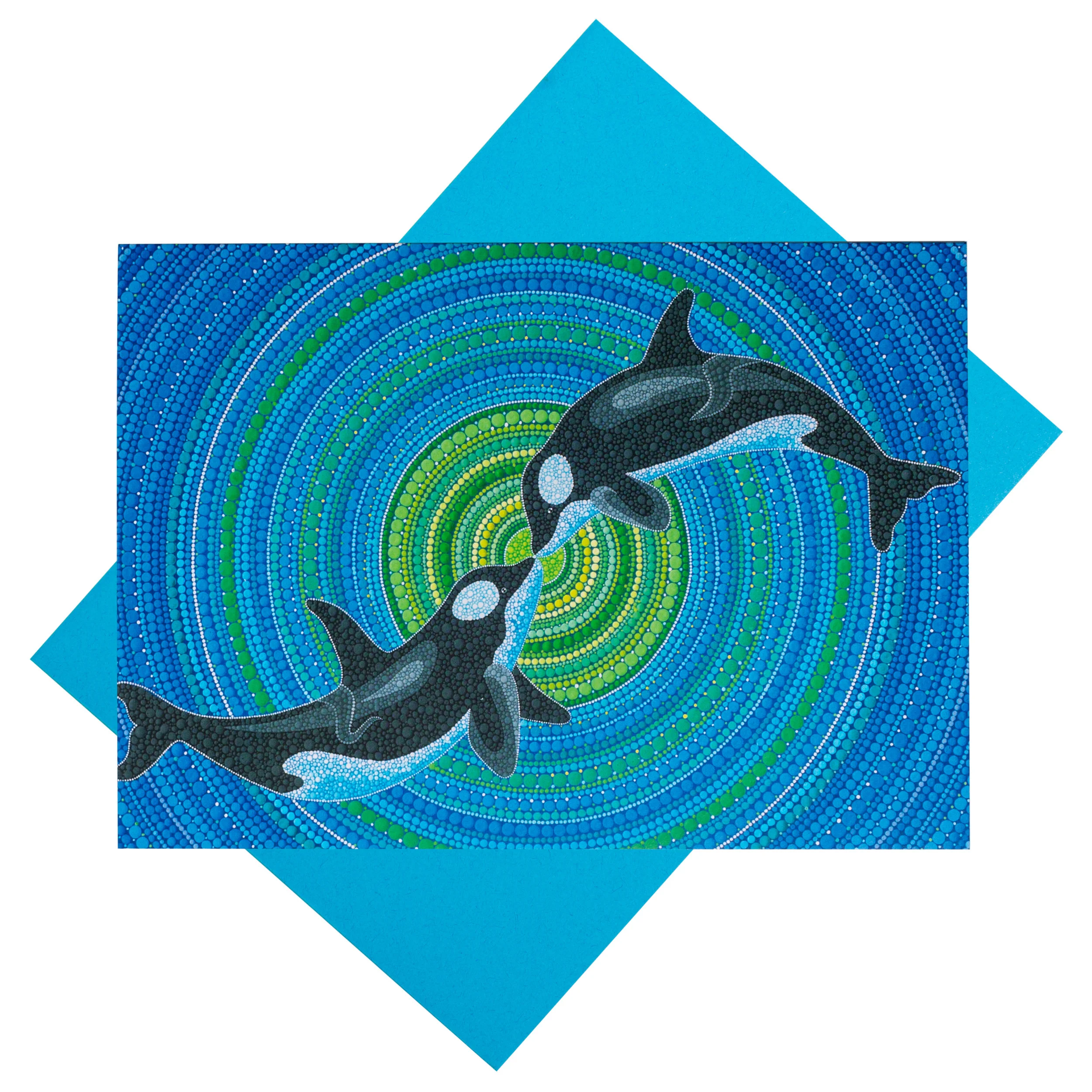 Greeting Card- Orca's Kiss