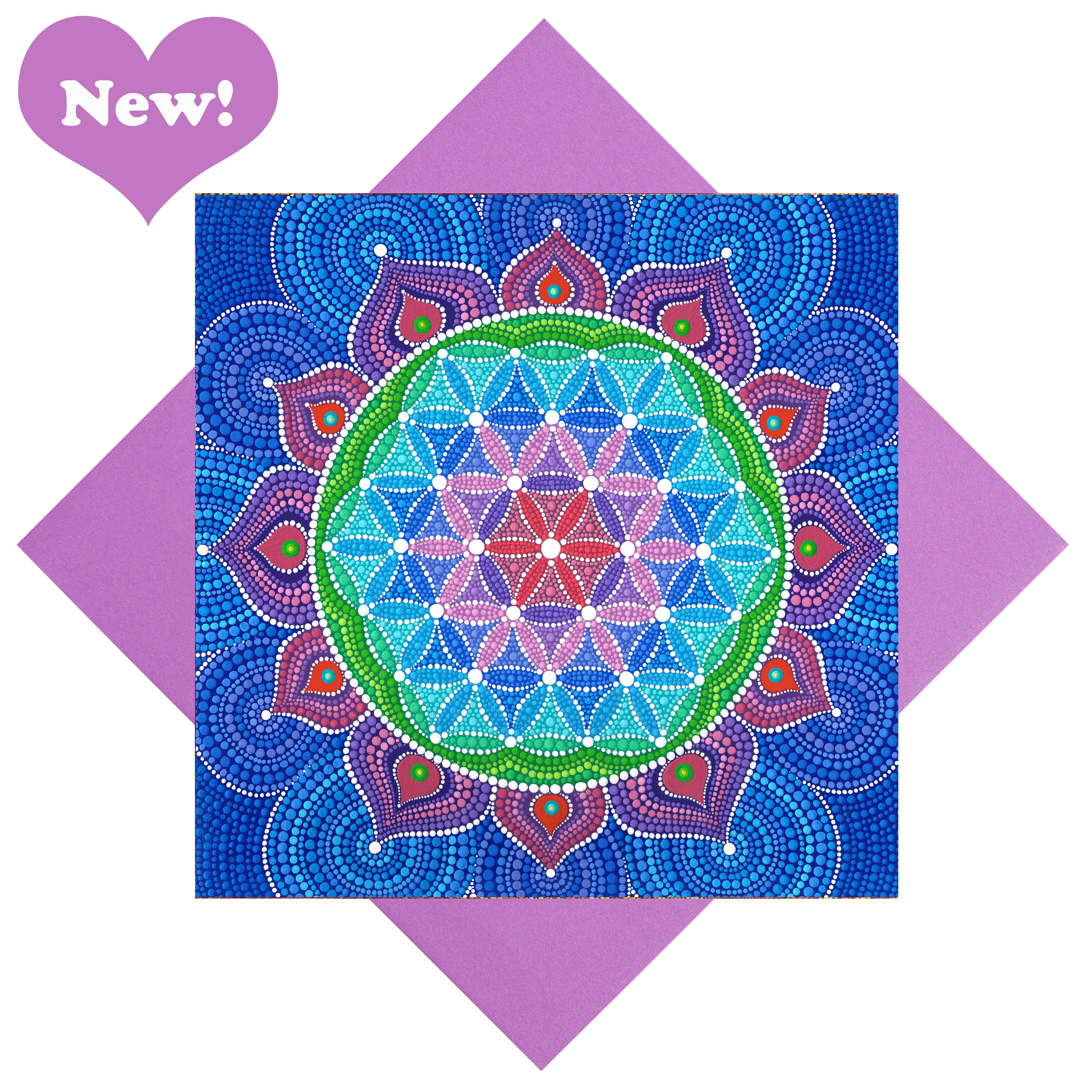 Greeting Card- Divine Lotus Mandala