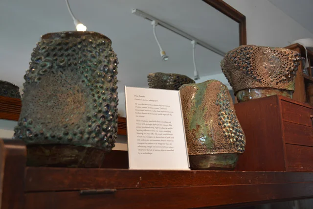 Clay vessels by Greenport artist Dena Zemsky. (Credit: Monique Singh-Roy)