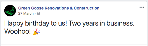 Green Goose Renovations turns two.