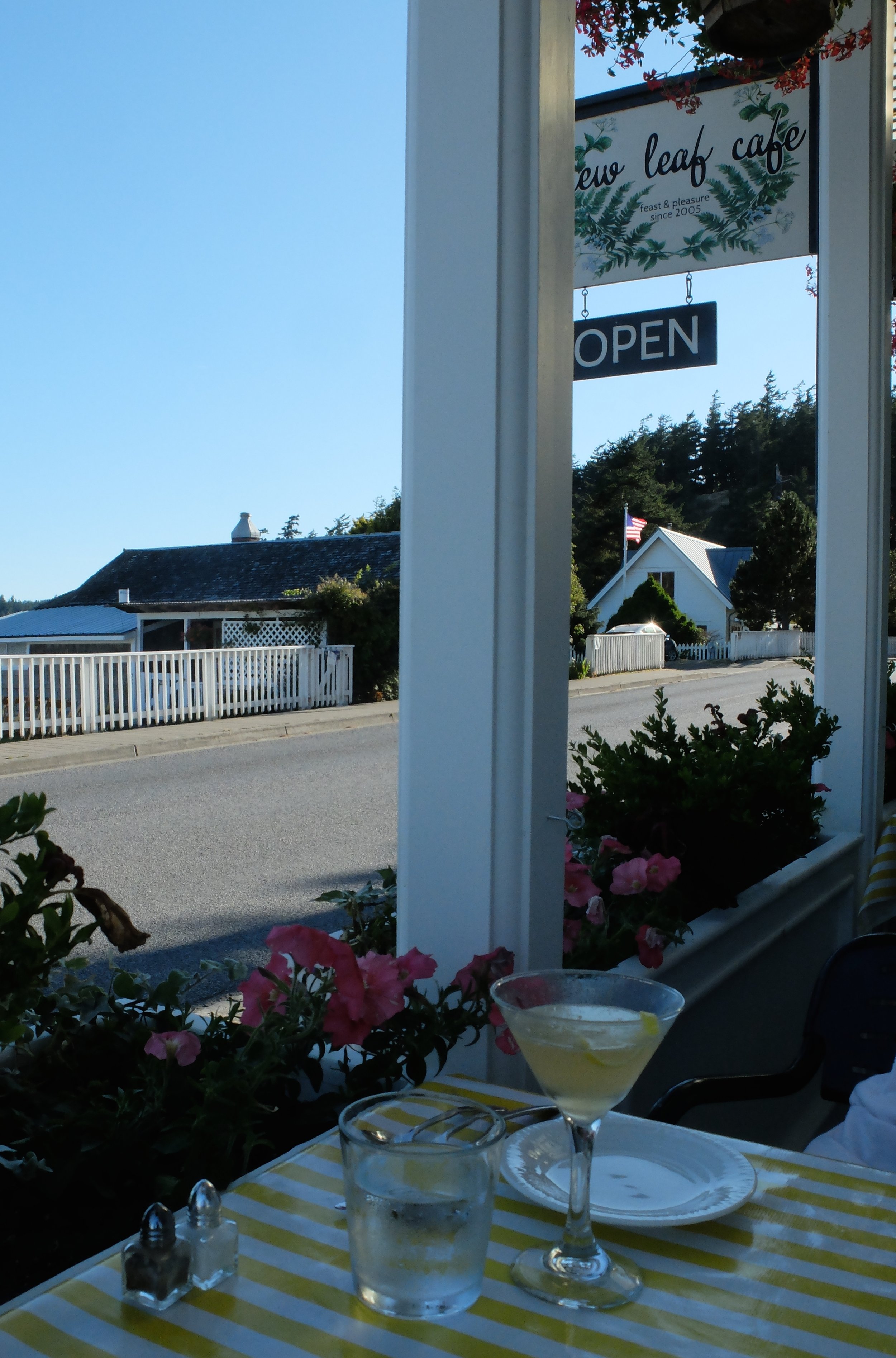  New Leaf Cafe, Eastsound, Orcas Island, WA - Brown sugar bourbon martini 