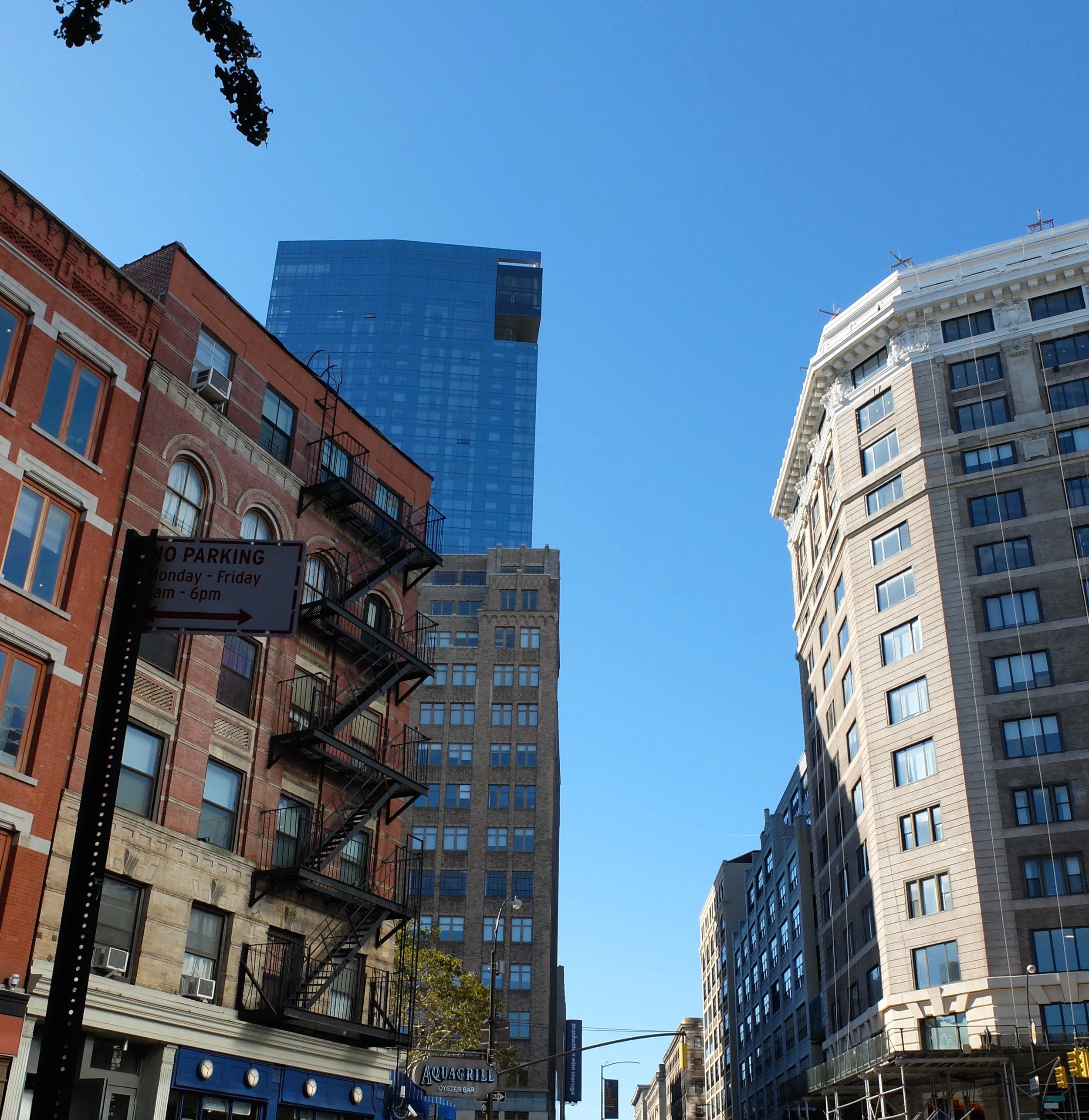 Here you can build up, up, up as long as you do certain things on the bottom and some niceties up top, e.g., that weird cut out in the upper right . It's the Trump SoHo.