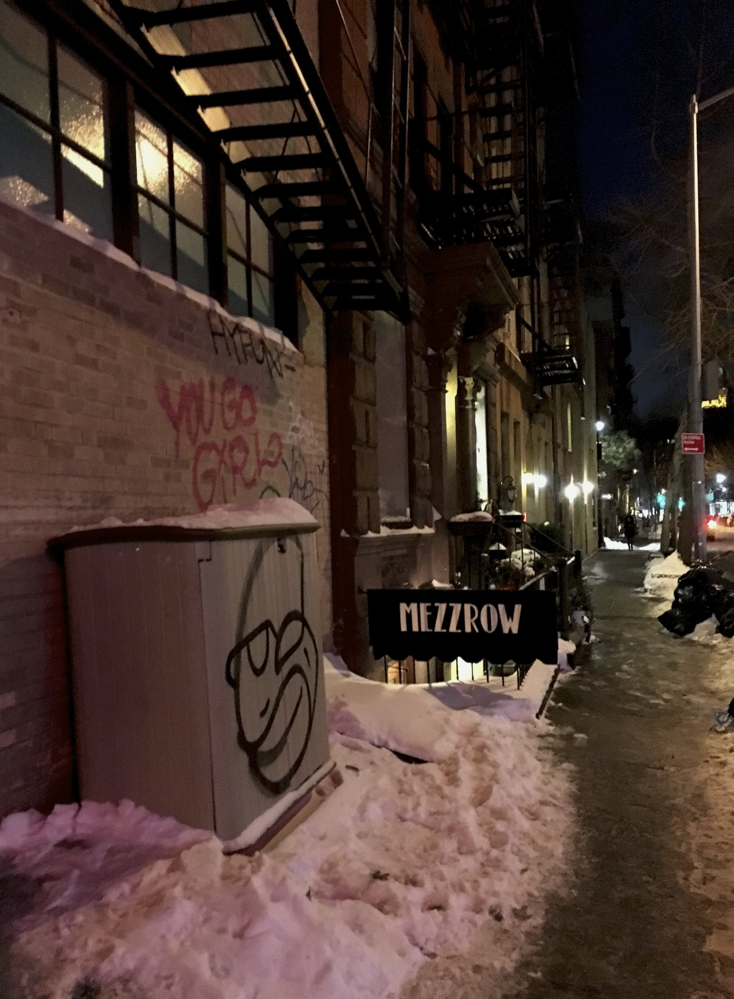 "MEZZROW is a jazz venue, a listening room and lounge in Greenwich Village located in the basement of 163 W. 10th St.  We are easy to miss so look carefully!"