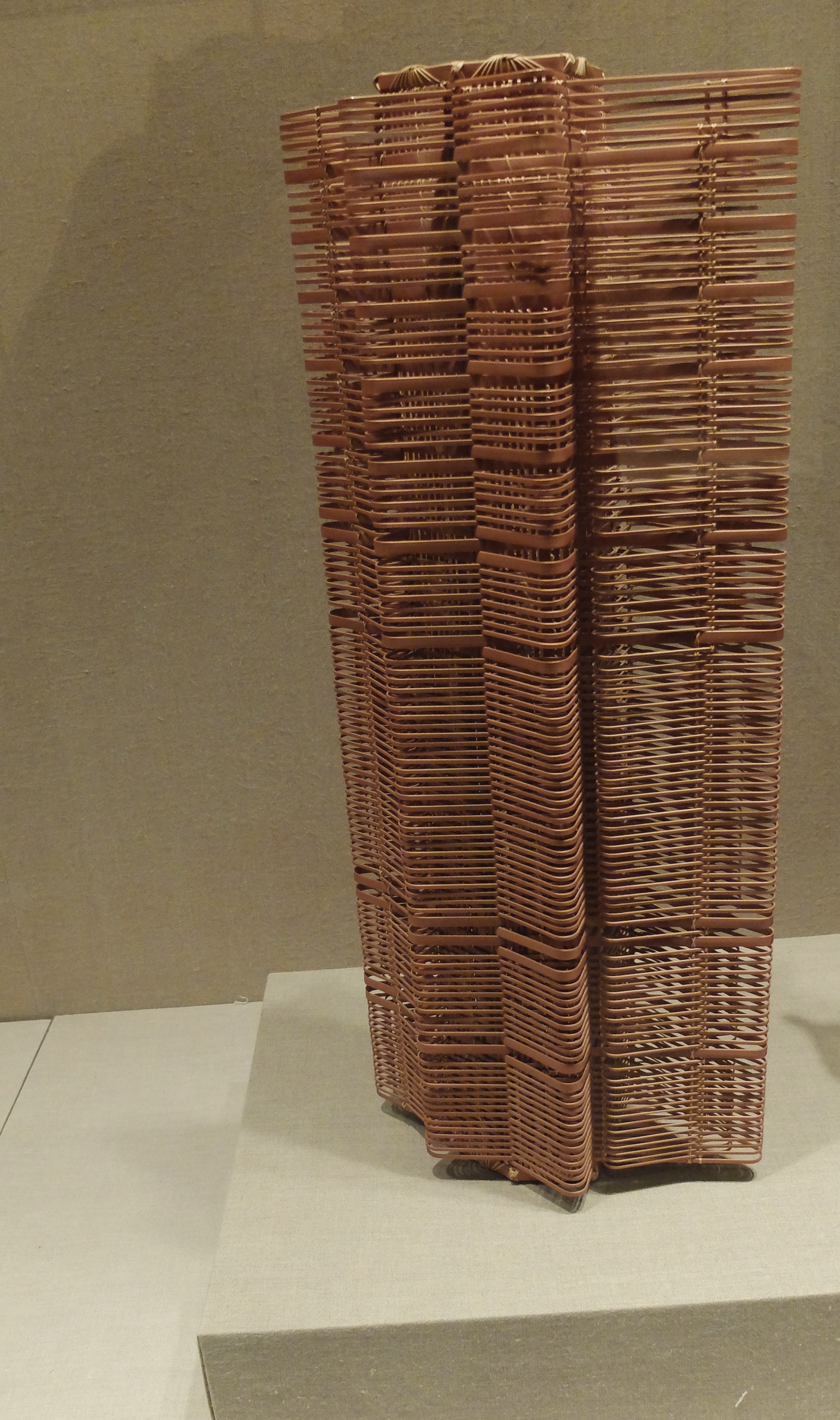 Skyscraper made of rattan, at The Met.
