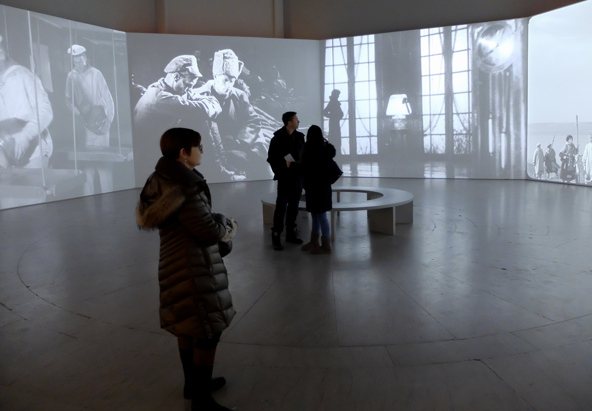 B'klyn Museum.   From Eisenstein's movies, running about one frame per 6 seconds. Exhibit along with Goya and...