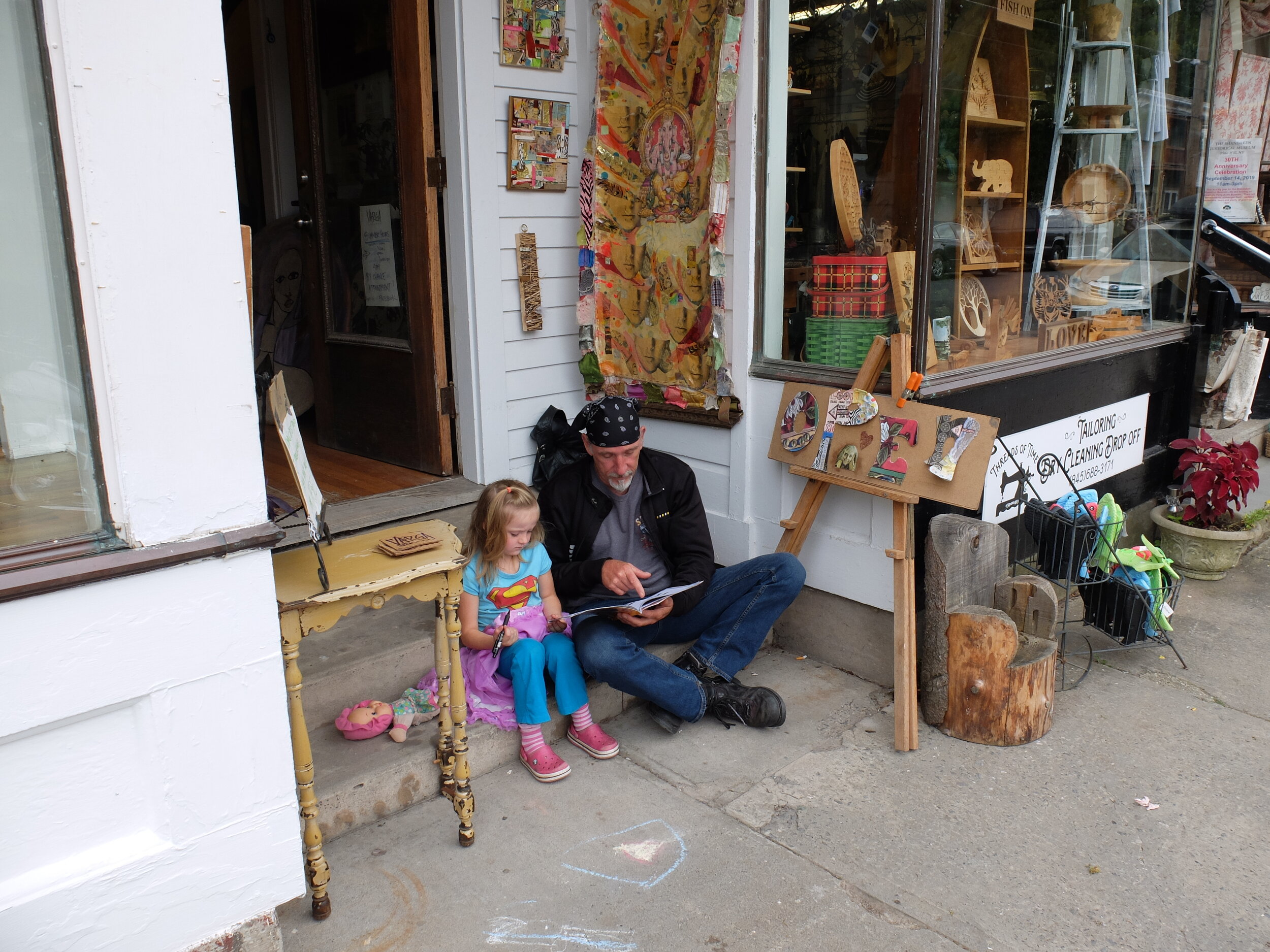 That's his daughter and he owned a bunch of Harleys one of which is in next photo.