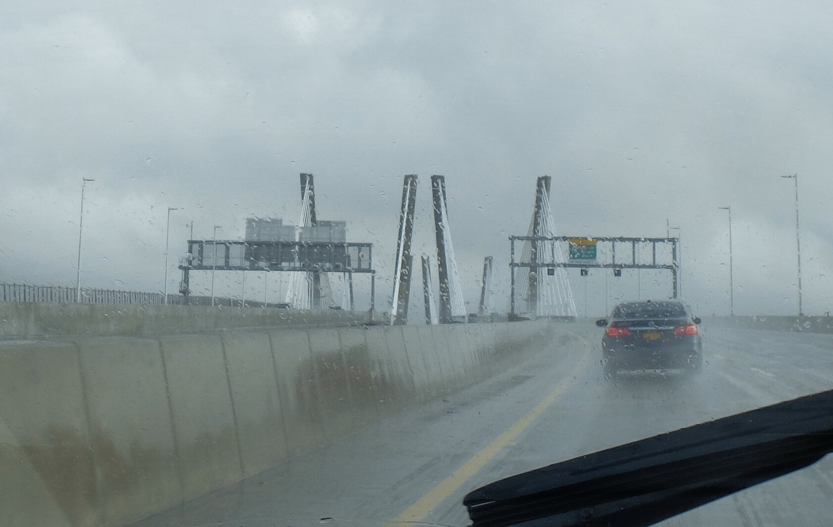 The circa 2018 Goethals Bridge over the Arthur Kill Strait between New Jersey &amp; Staten Island, NY.