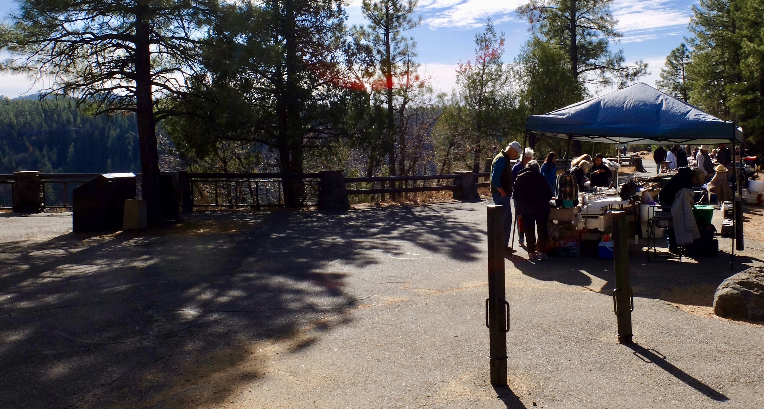 Oak Creek Canyon Scenic Drive vista point. Nomi said: "A view &amp; shopping, wow!"