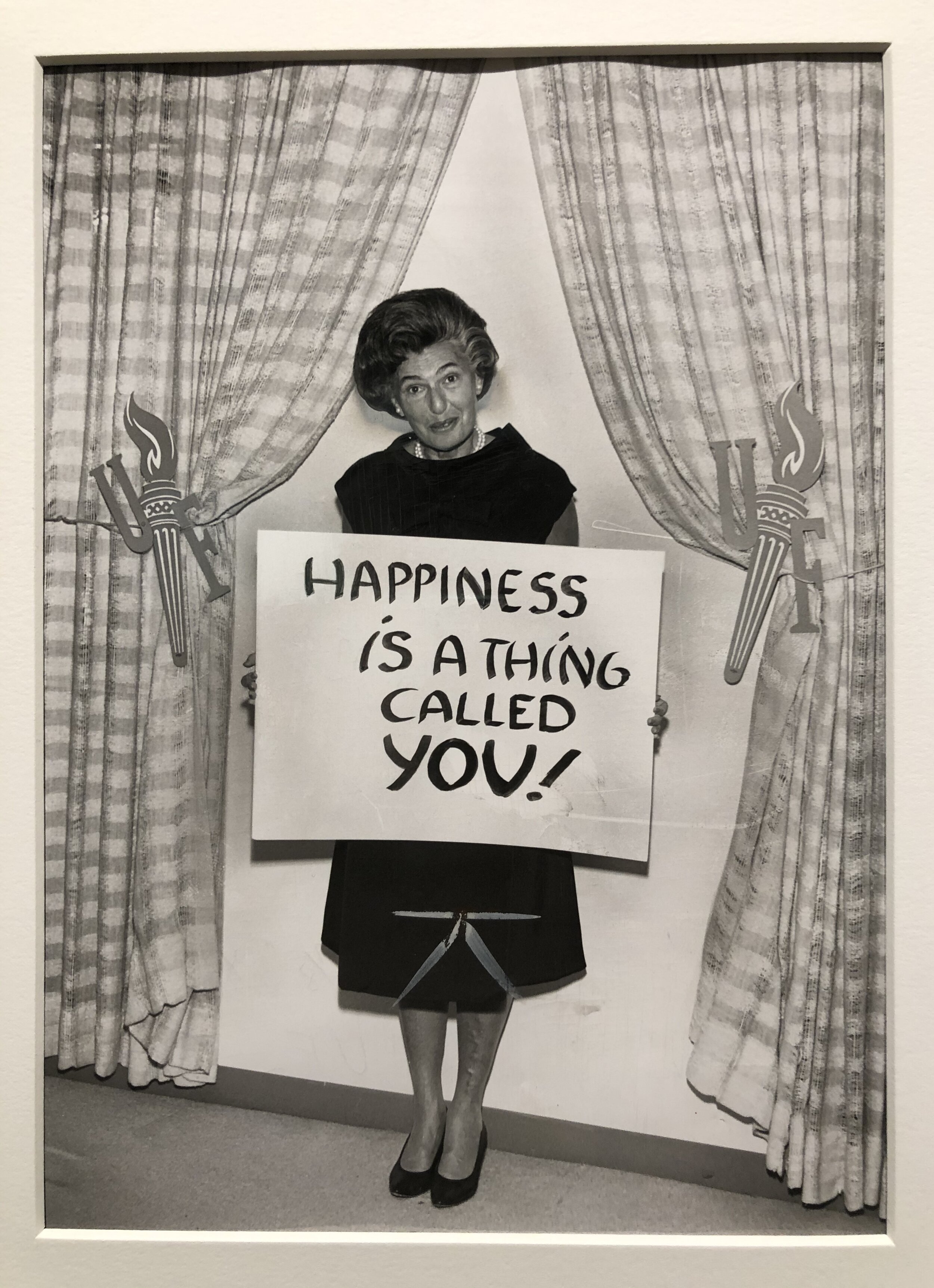 PHOTOGRAPHER UNKNOWN - Untitled (Happiness Is A Thing Called You!) 1965 - Gelatin Silver Print.