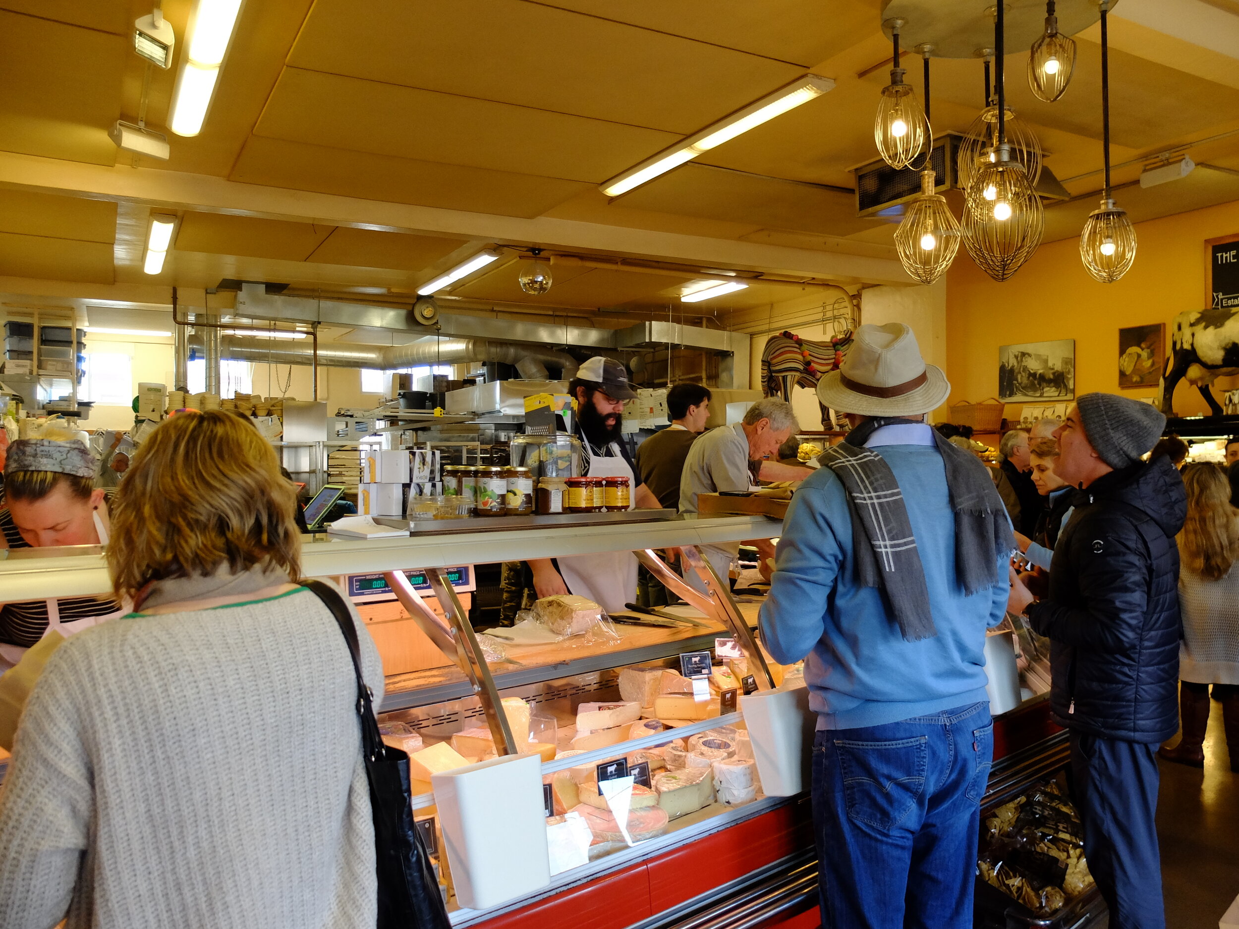 We were shopping for cheese so didn't have to wait in that line.