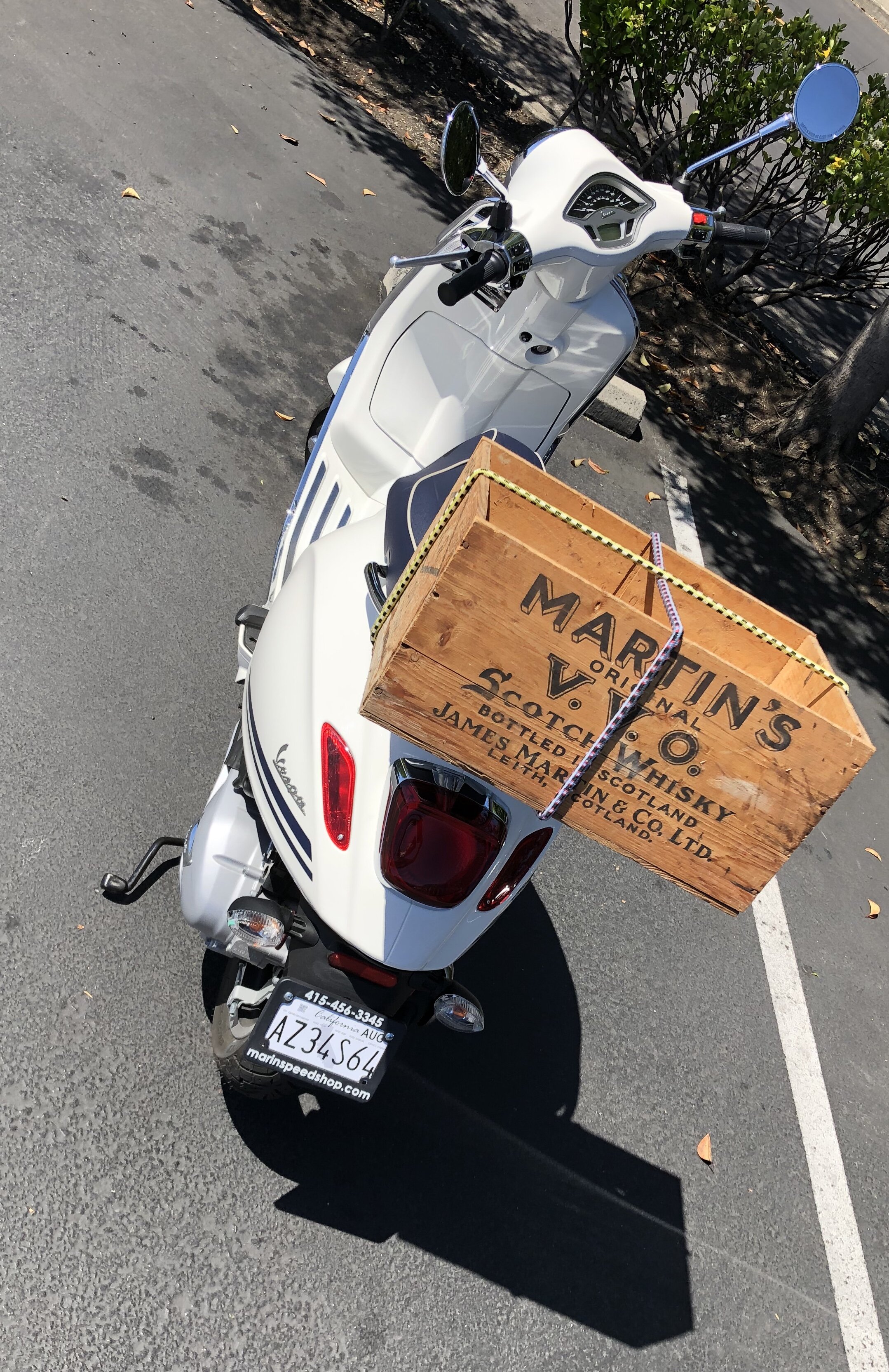 The owner of this just purchased VESPA said that the box was her dad's.