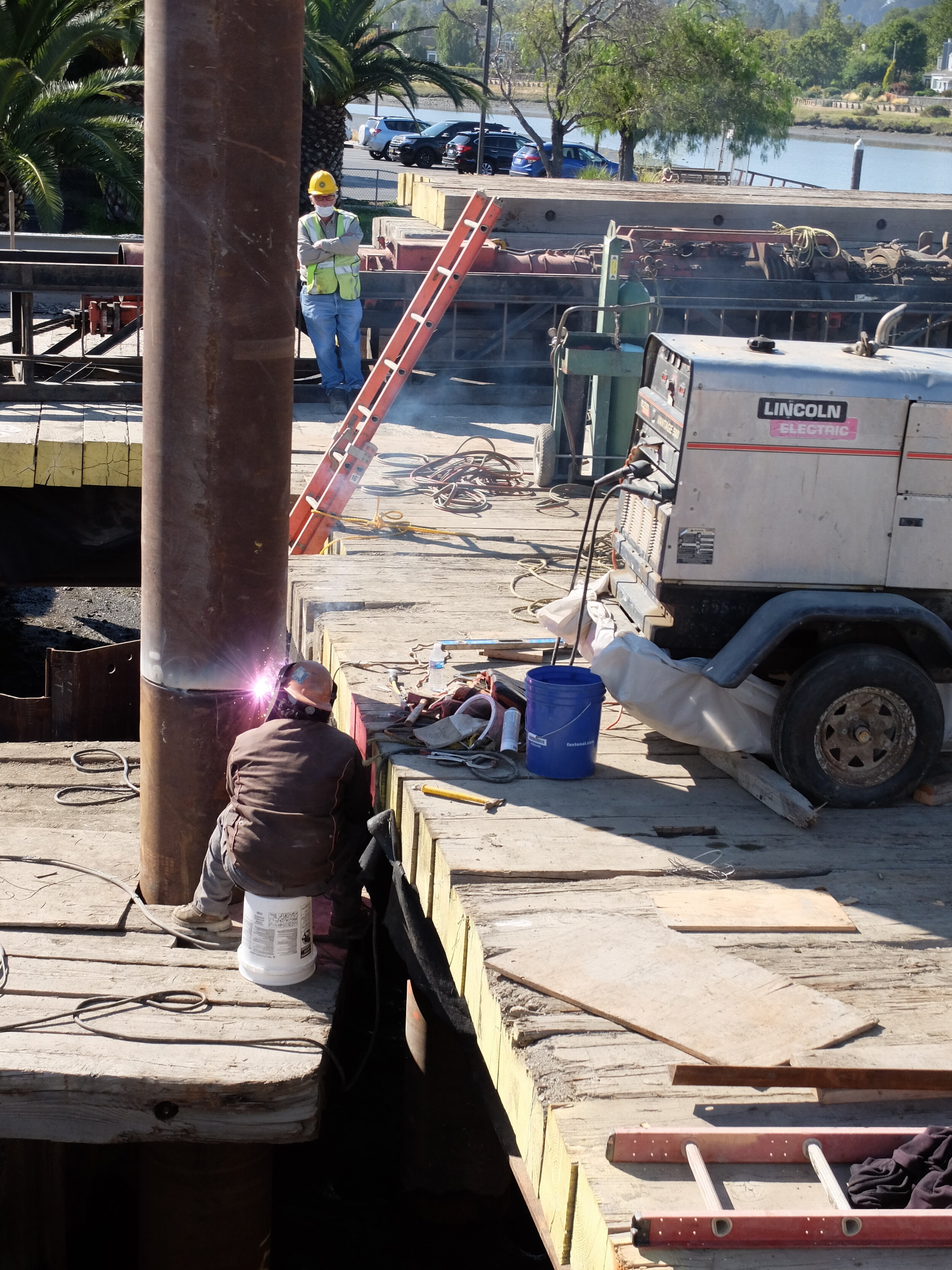 Still captivagted by the work on the Bon Air Bridge.