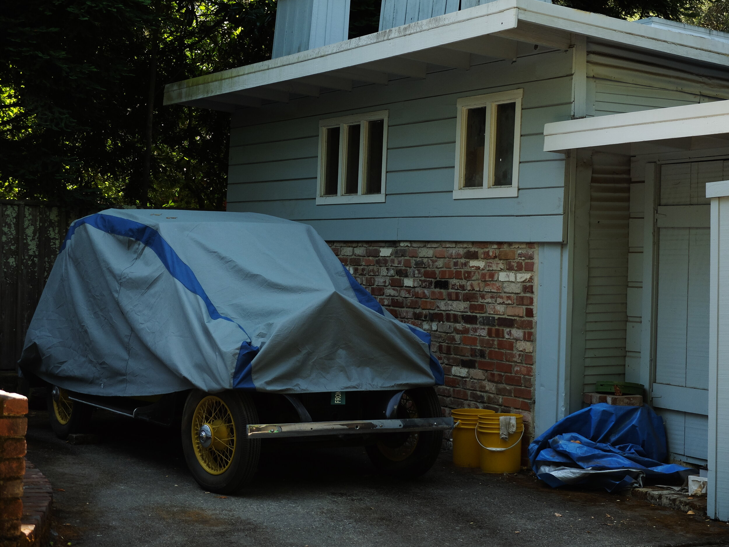 So far I haven't found out what's under this tarp.