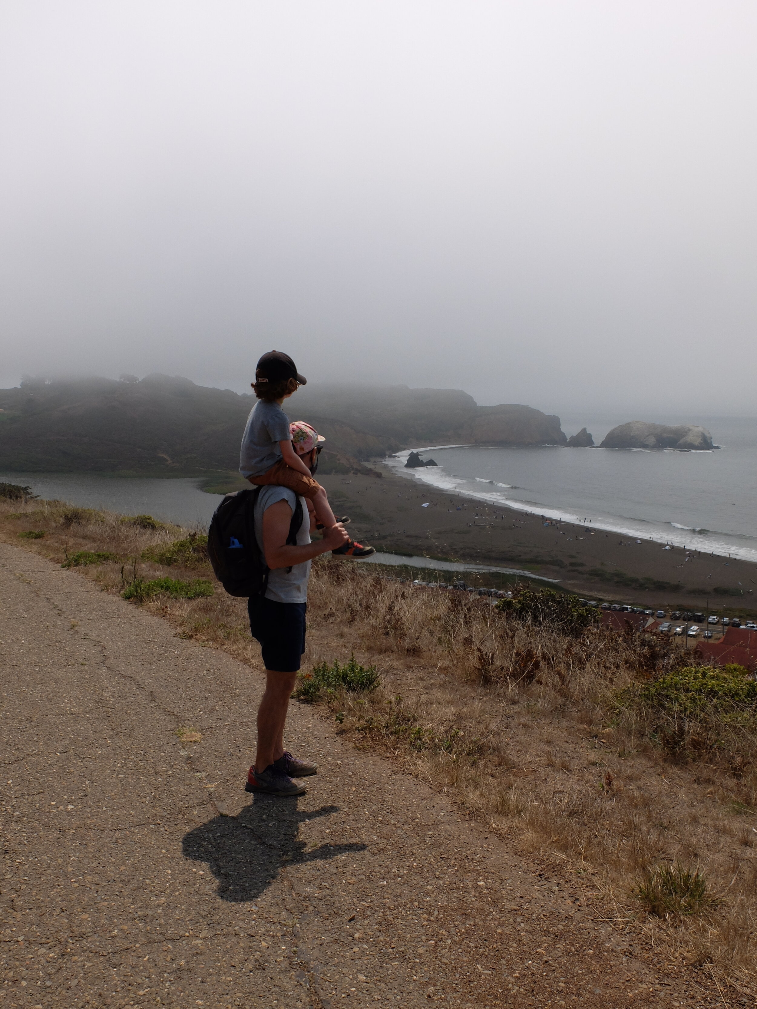 We escaped to hiking in fresh air at Ft. Cronkite GGNRA &amp; Rodeo Beach.