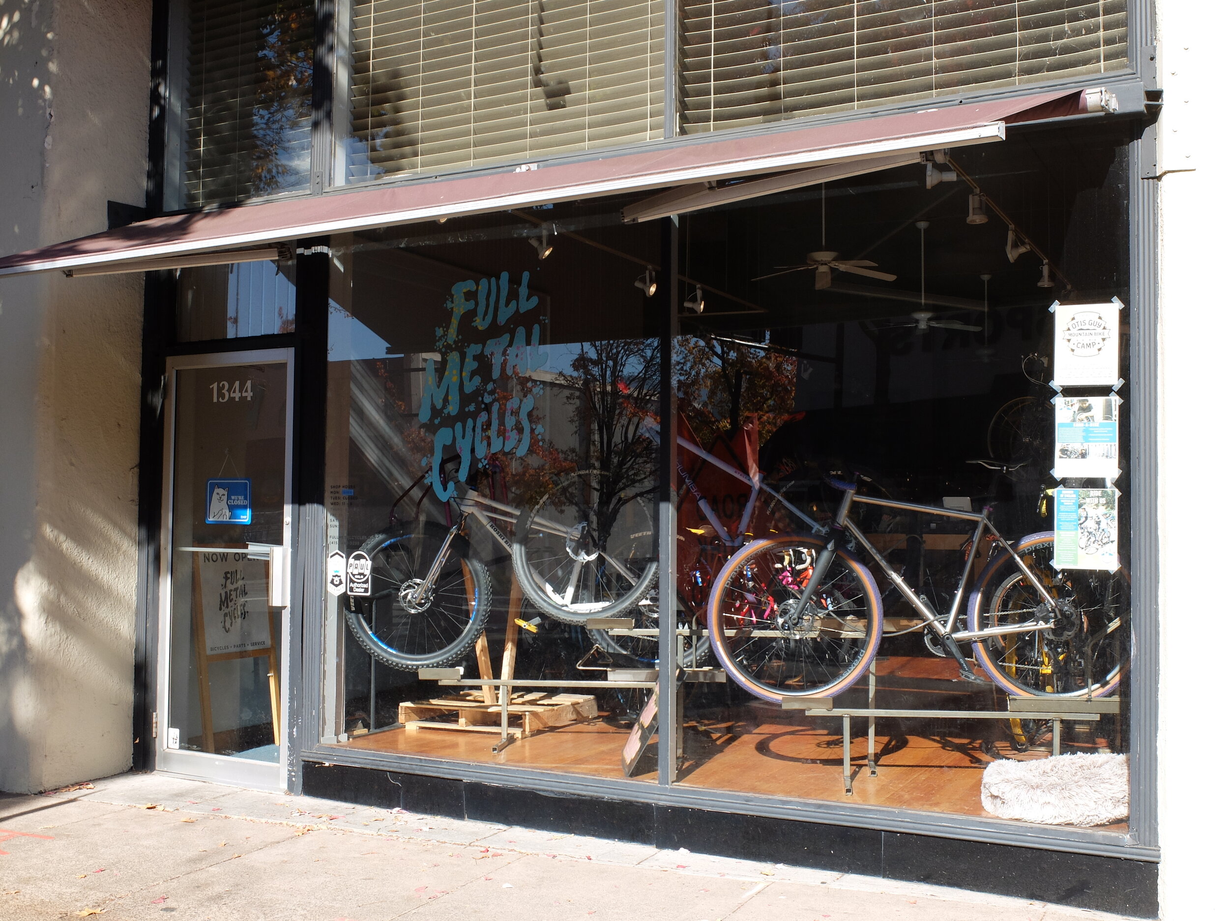 Only steel framed bikes sold here, in San Rafael, CA.  Steel frames have their advantages.  Unlike composite frames, steel frames can usually be fixed if fractured.