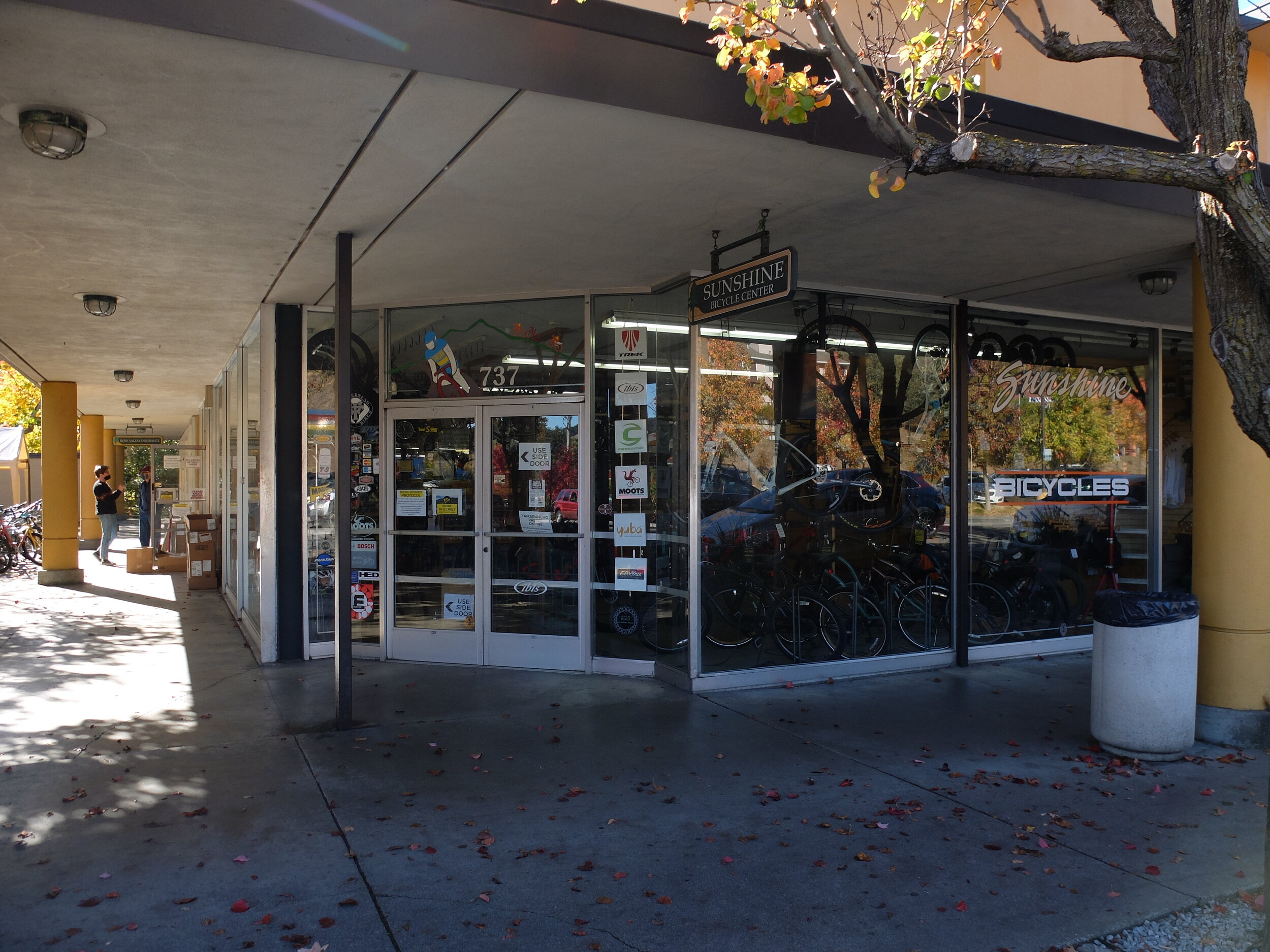  In Fairfax since 1971, Sunshine Bicycles is one of the oldest bike shops in Marin.  It's located a few blocks from ascents to mountain bike riding on Mt. Tamalpais &amp; a block off Sir Francis Drake Blvd. with access to spectacular road riding in W
