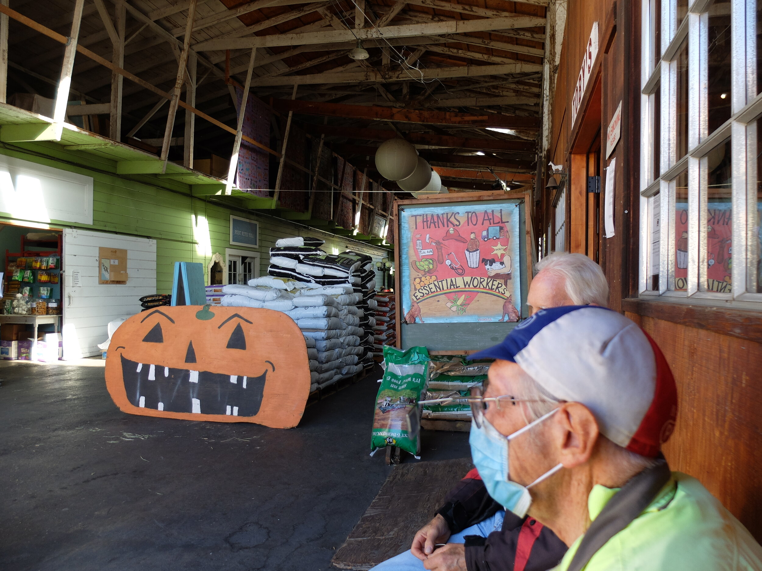 The Old Spokes rode out to Toby's Feedbarn in Pt. Reyes Station.