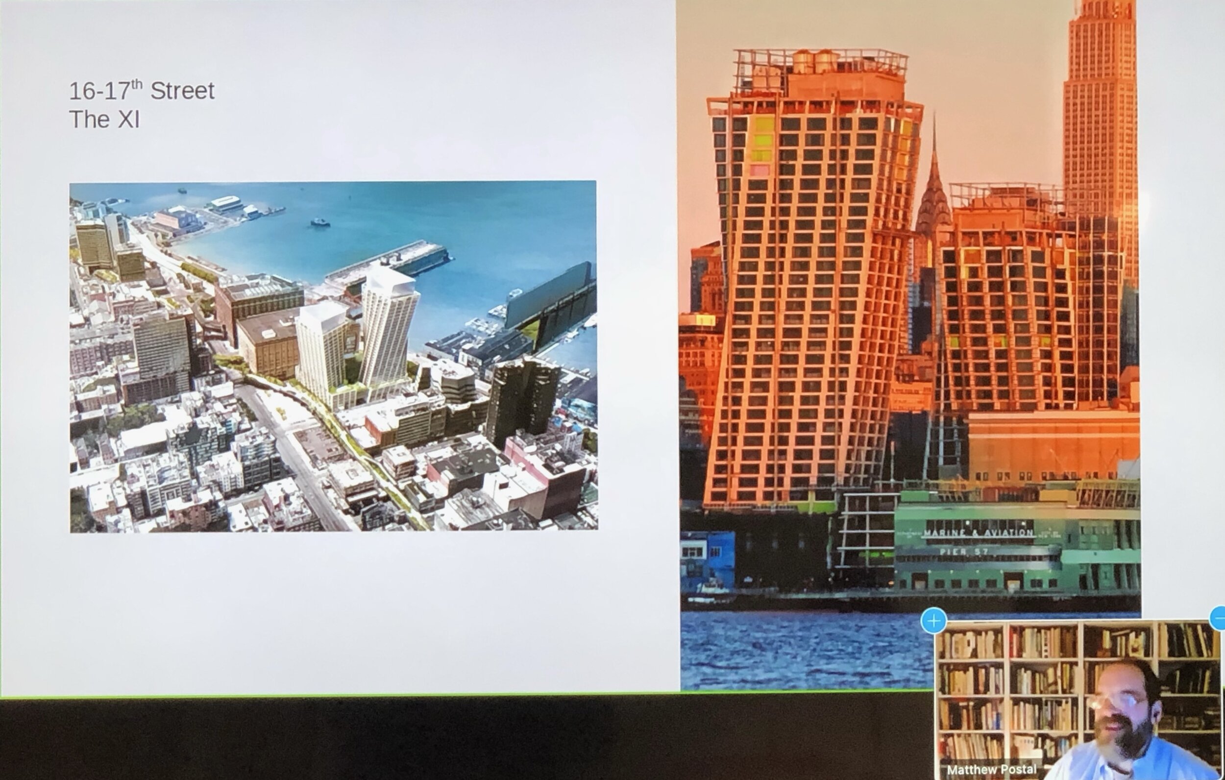 A MASNYC presentation, "West Chelsea, Revisited" with Matt Postal.  Matt is withholding judgement on these new buildings until after the windows are washed.