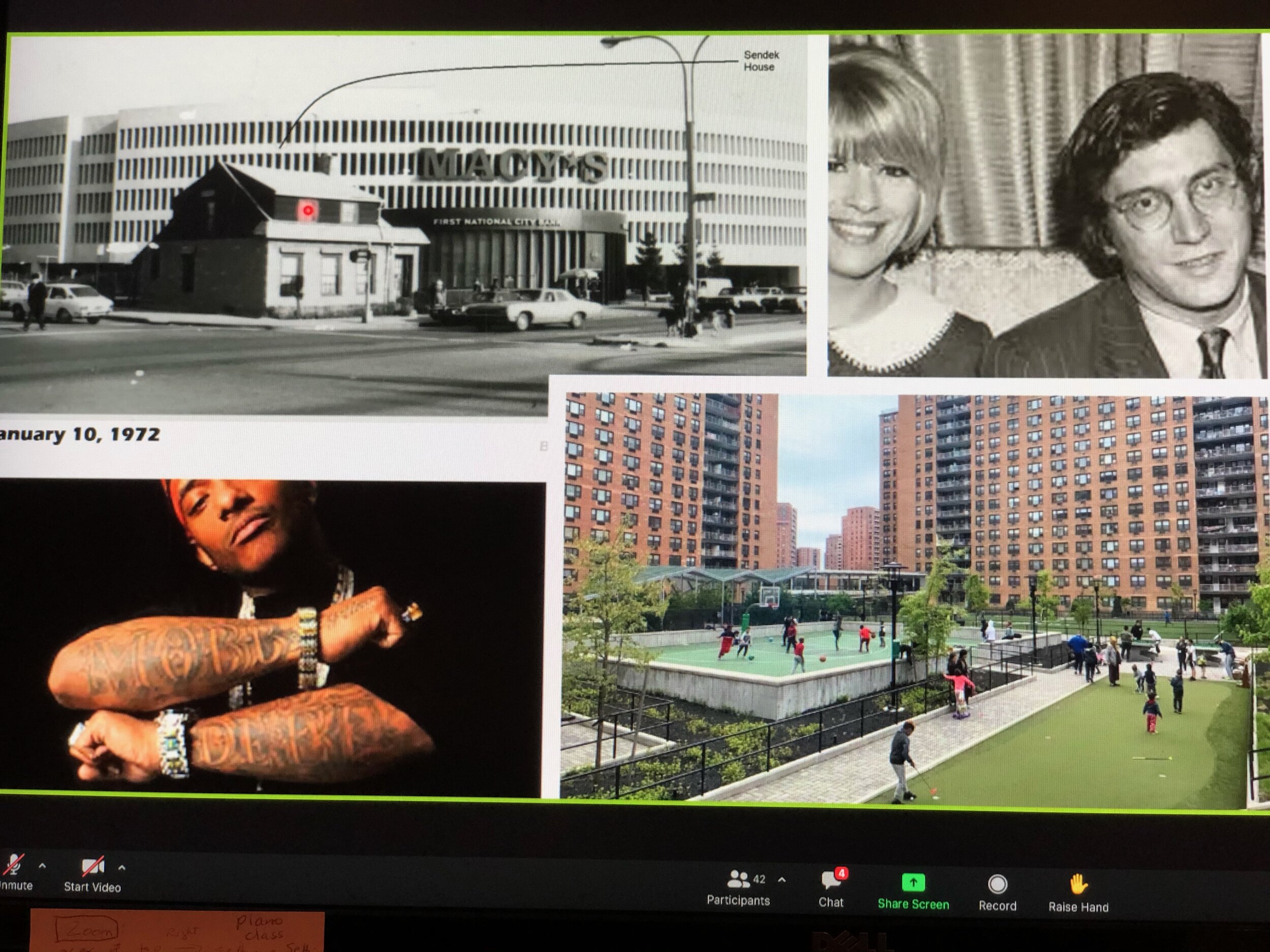  The songwriting team of Ellie Greenwich &amp; Jeff Barry ( Chapel of Love, Be My Baby, Da Doo Ron Ron, Leader of the Pack, River Deep, Mountain High ) lived in Lefrak CIty.  The rapper Prodigy lived there as well. Mrs. Sendek wouldn’t sell her home 