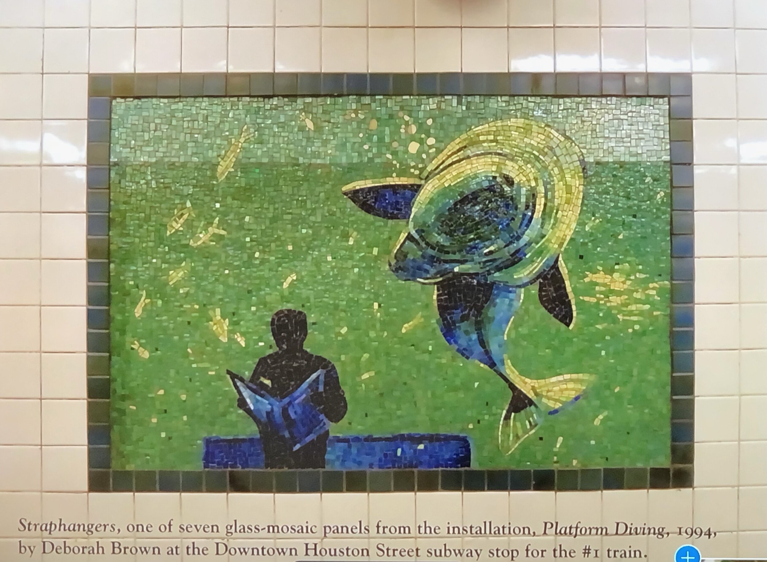 Another MASNYC subway art tour with Phil Desiere.  We had seen this mosaic, one of my favorites, before on a live tour with Phil. 