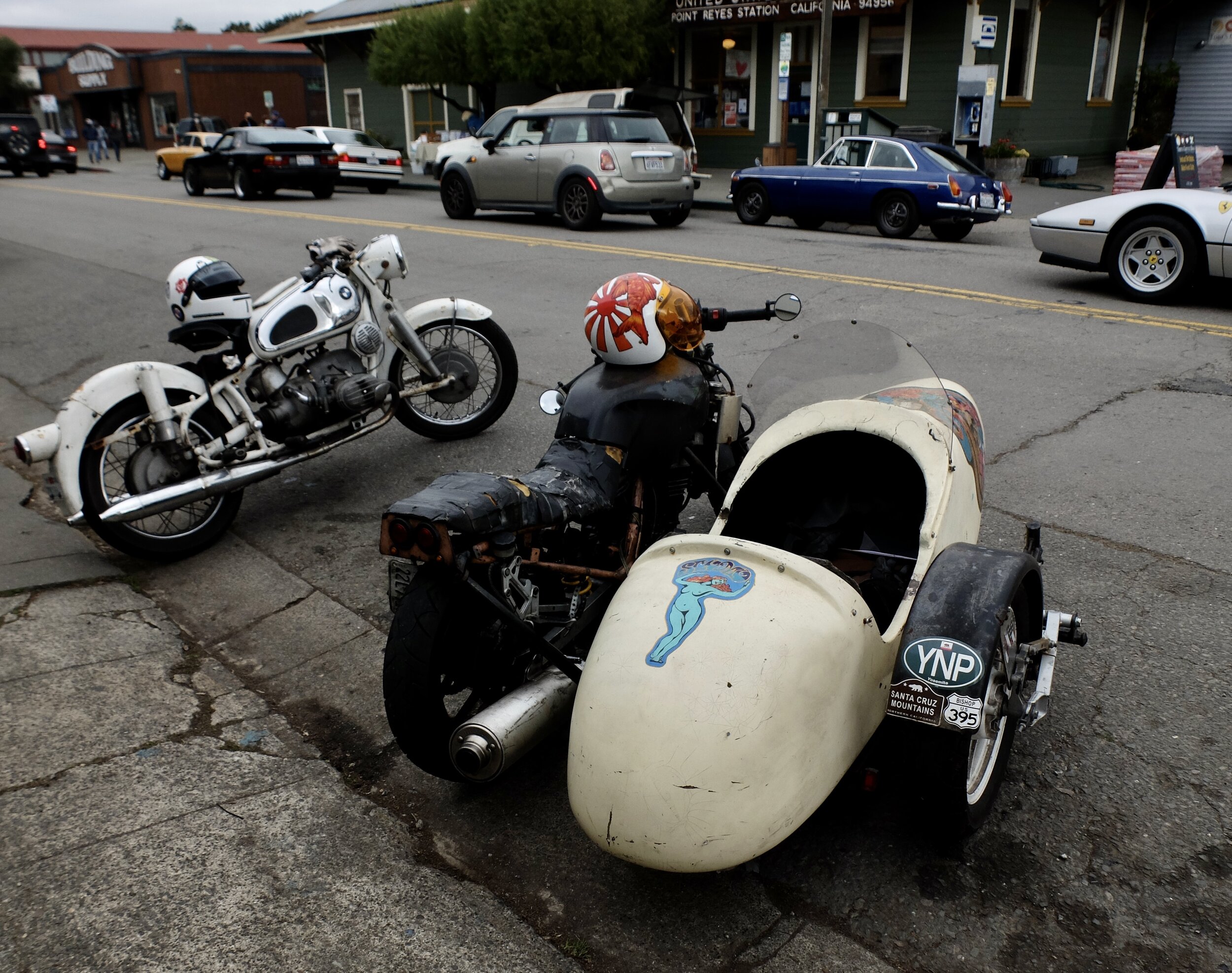 The fella with the side car didn't have a passenger.  He was on the BCR.