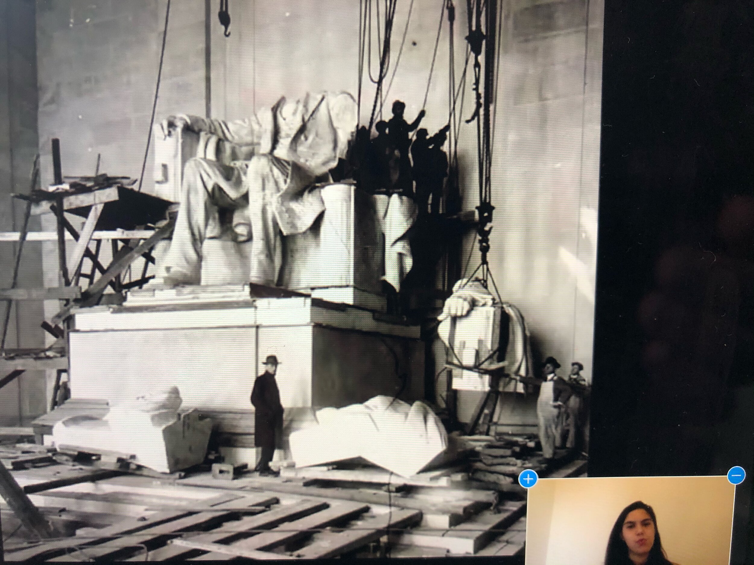  In another MASNYC presentation, by Lucie Levine,  we learned that the Bronx based Piccirilli Bros. made many sculptures in NYC; from the lions in front of the 42nd St. Library to the statues in the Washington Sq. Arch.  They did the Lincoln Memorial