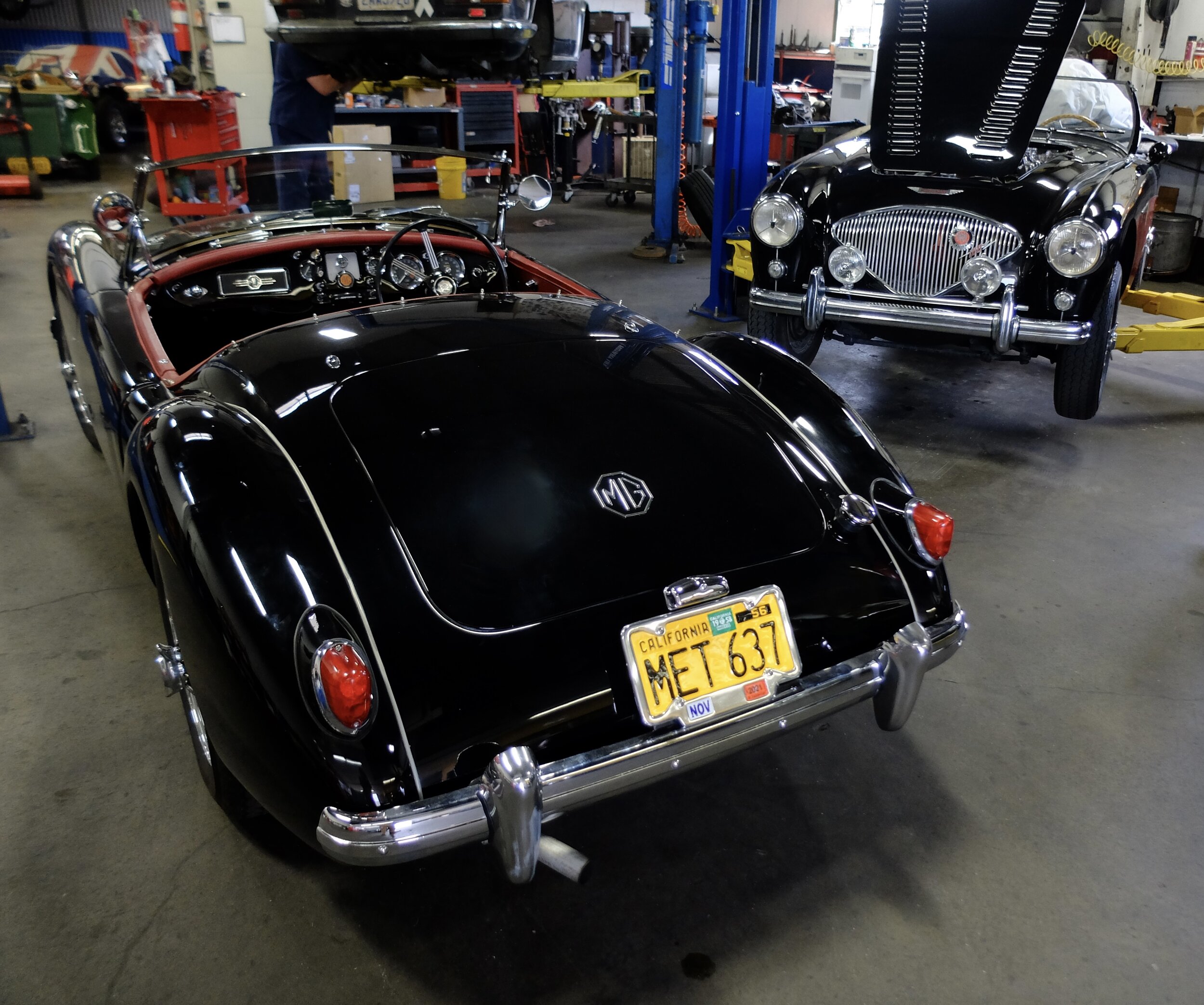 A beaut of a MGA.  Right hand drive no less.