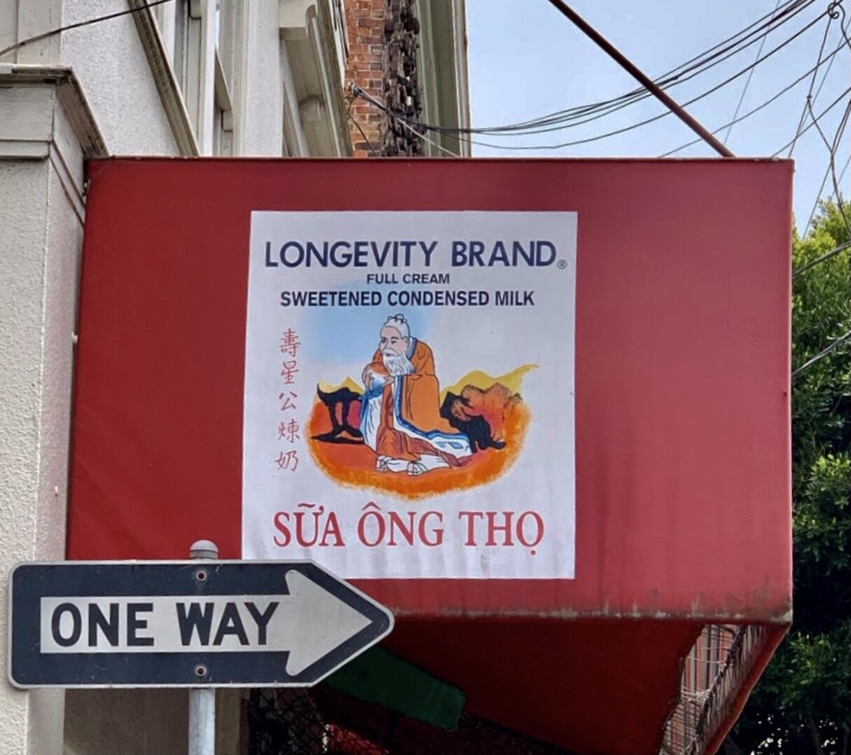 They also told us that Longevity Brand was THE best condensed milk.  Then, Mitch saw this.