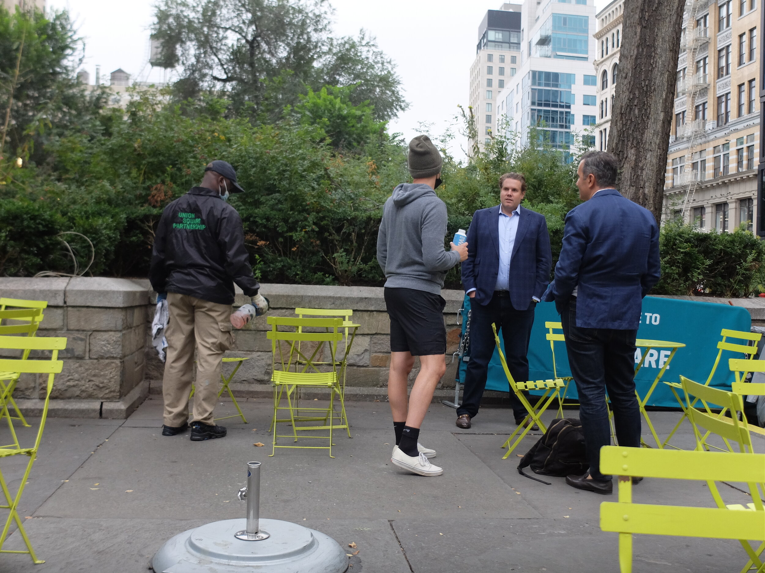 These hipsters were discussing fatherhood.