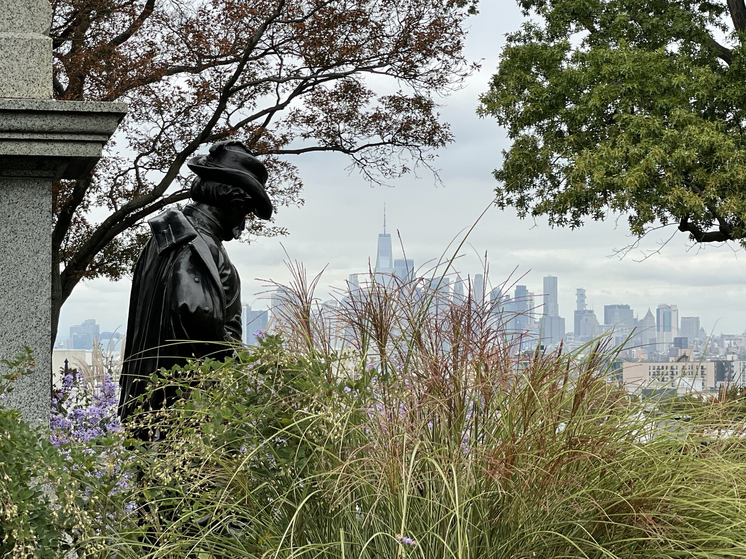 Green-Wood Cemetery's Civil War Soldiers' Monument, on the highest point in Brooklyn.